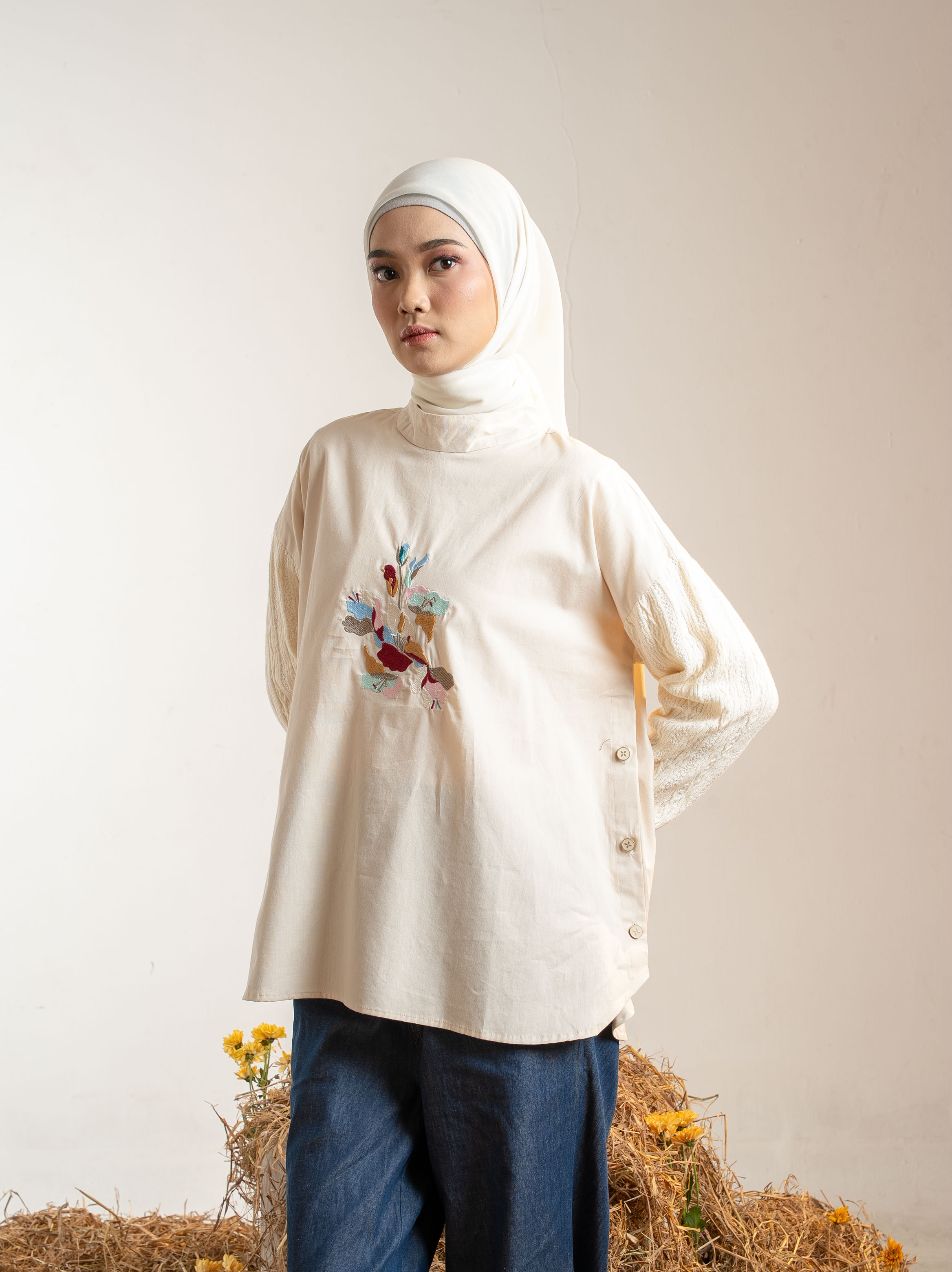 Lenka Blouse Creme