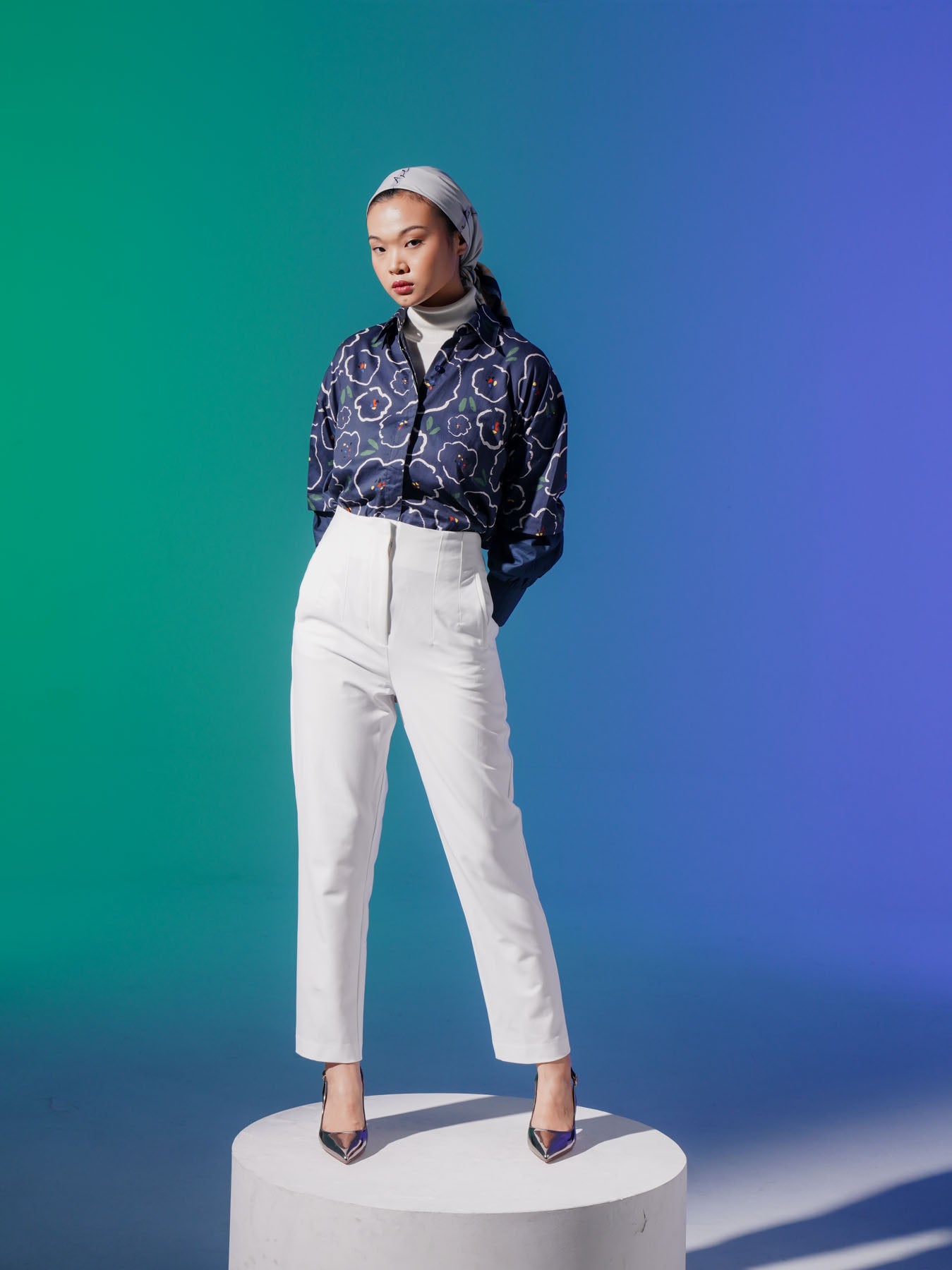 Alicia Pants White