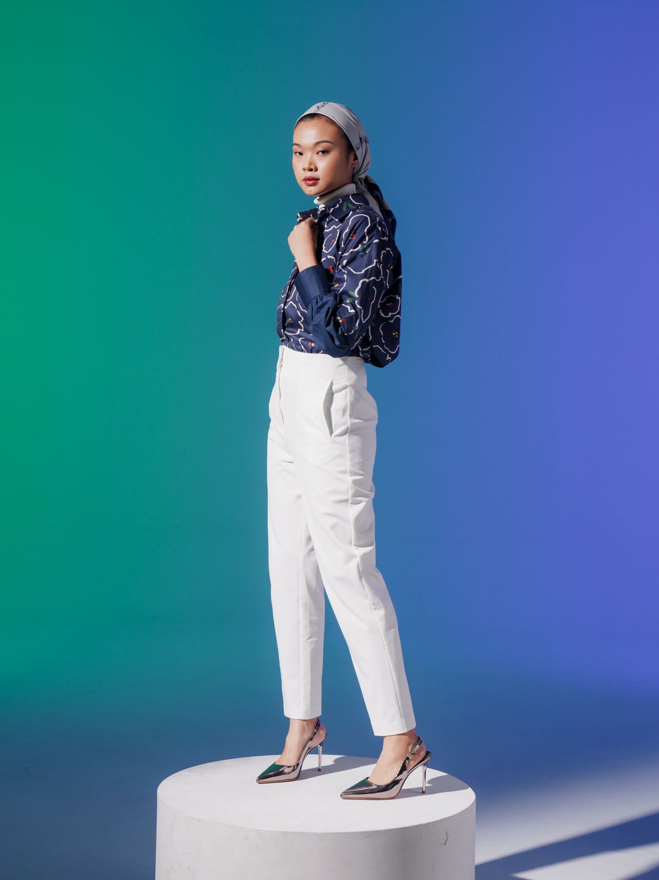 Alicia Pants White