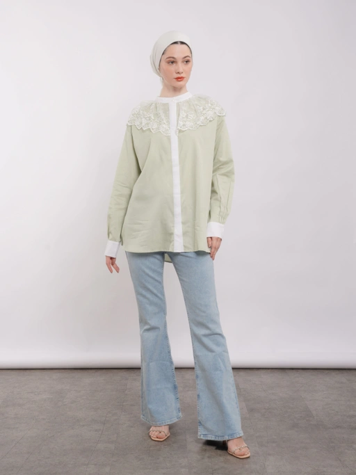 Image of Rizzie Top Sage Green