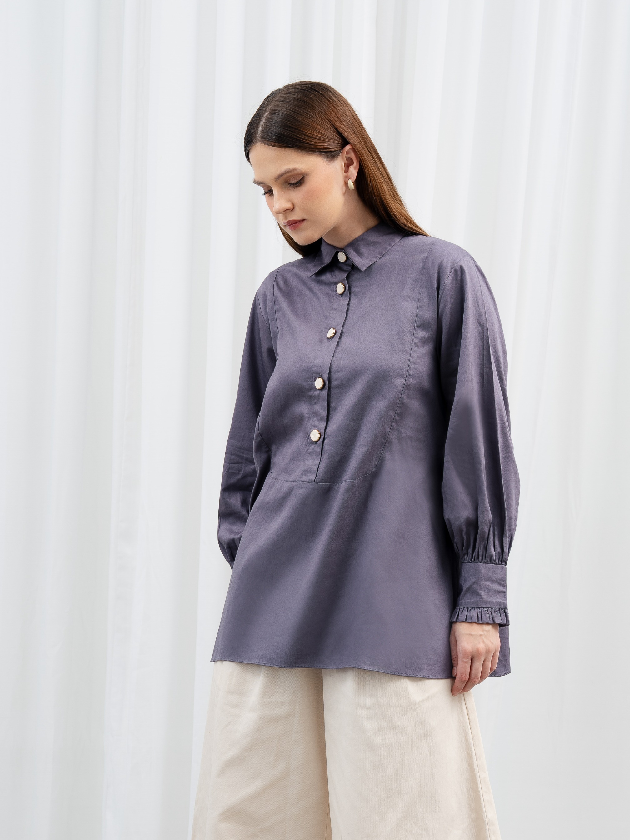 Bianca Shirt Charcoal