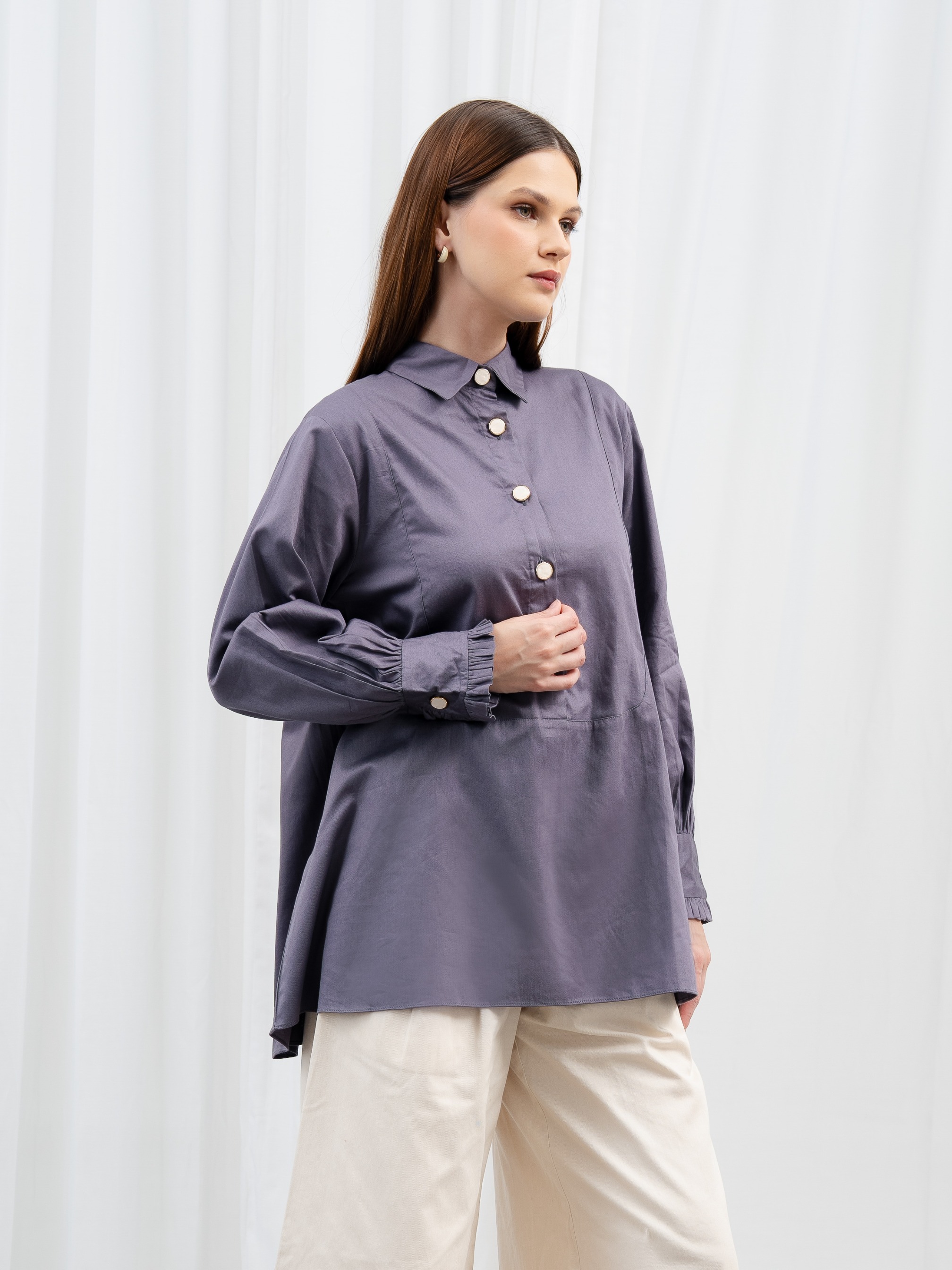 Bianca Shirt Charcoal