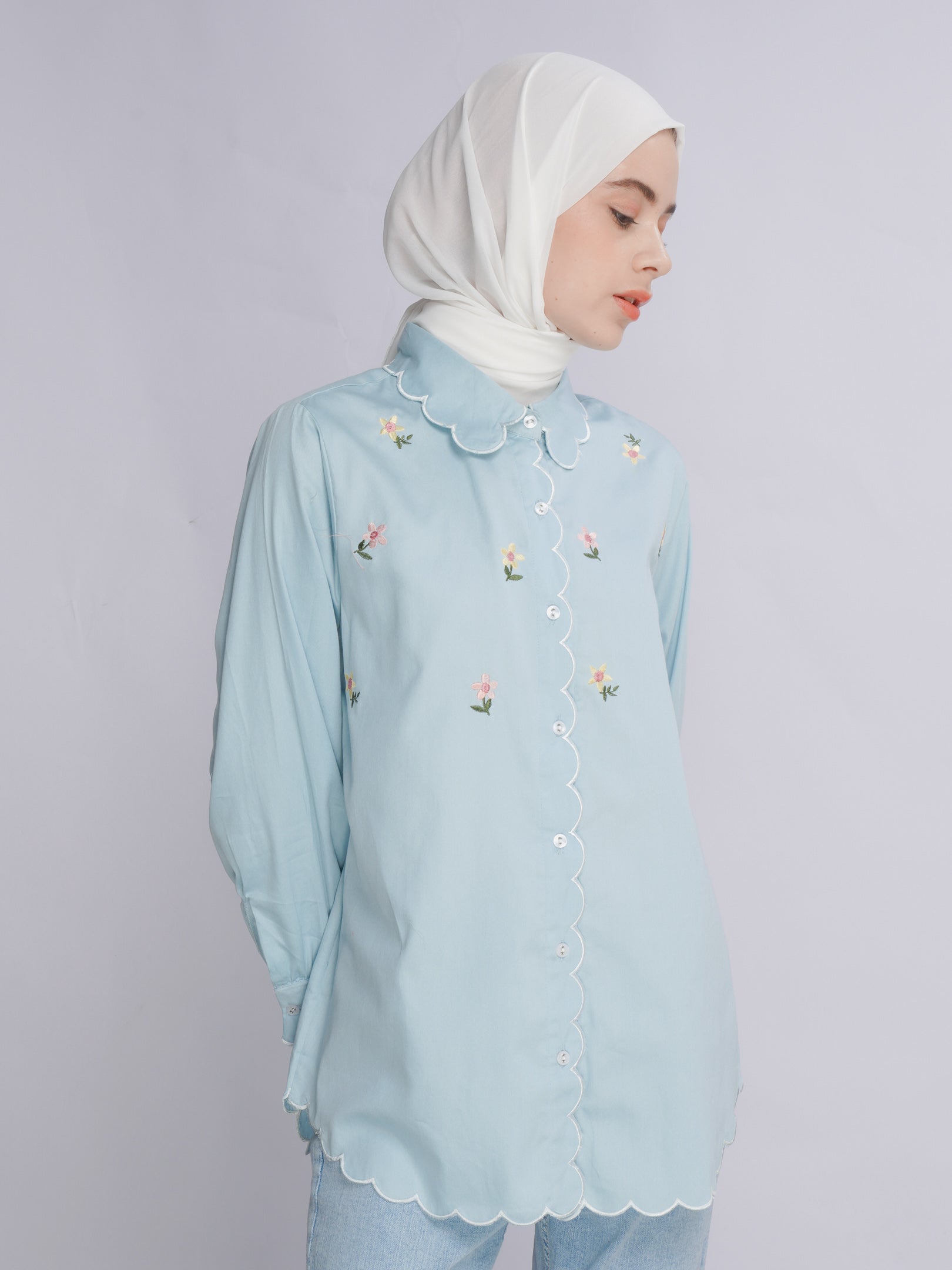 Zevna Shirt Icy Blue