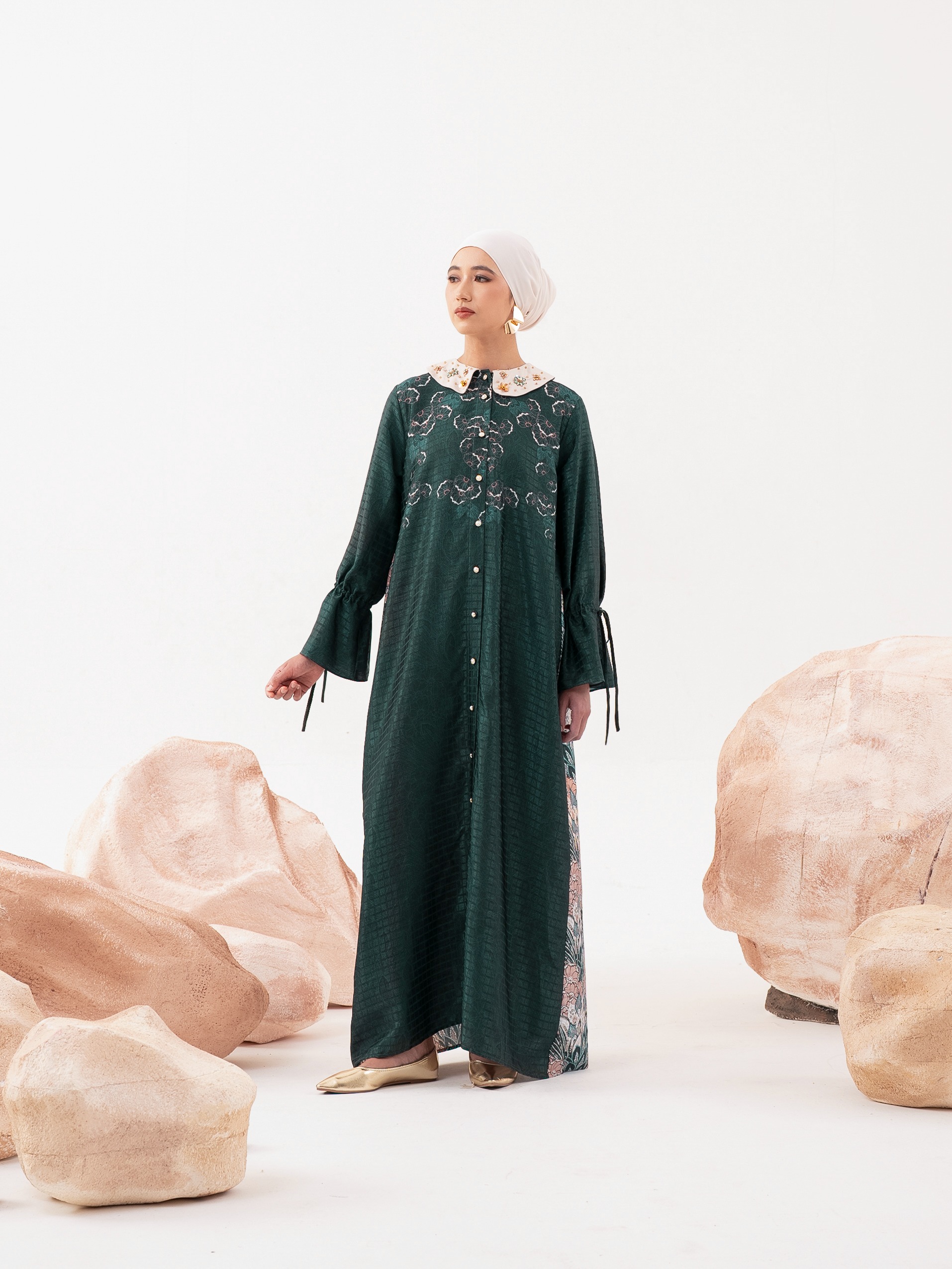 Davika Dress Emerald