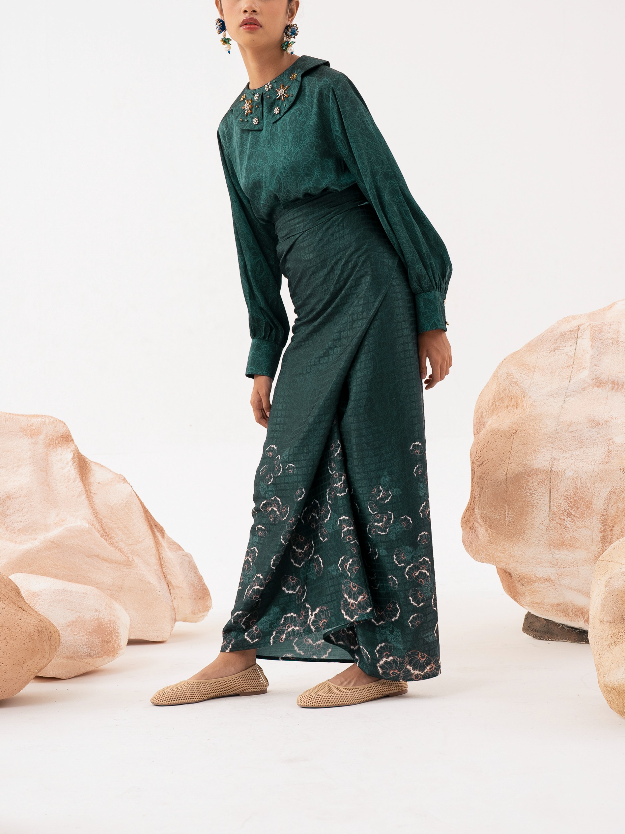 Dara Skirt Emerald