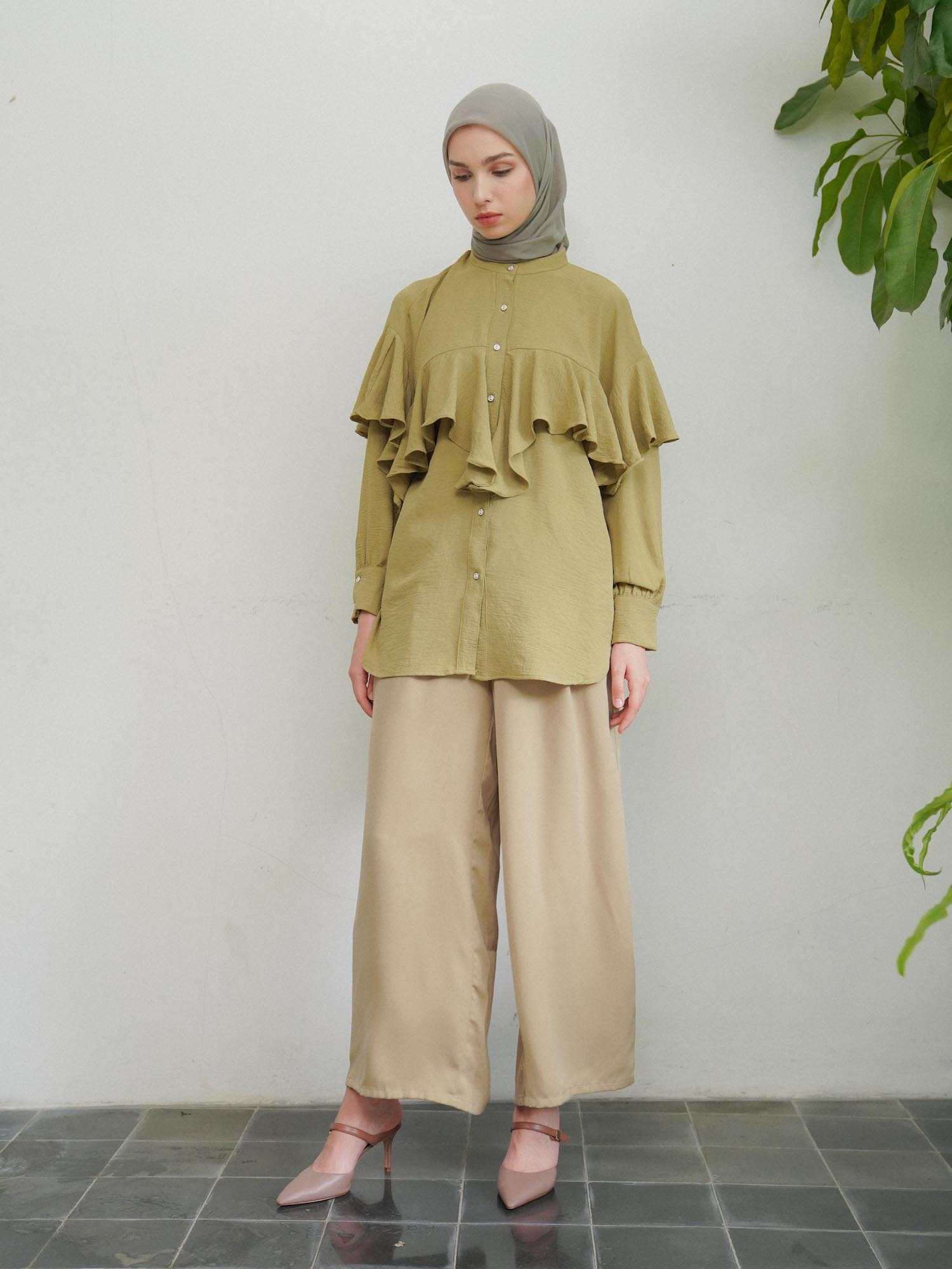 Hasya Top Sage Green