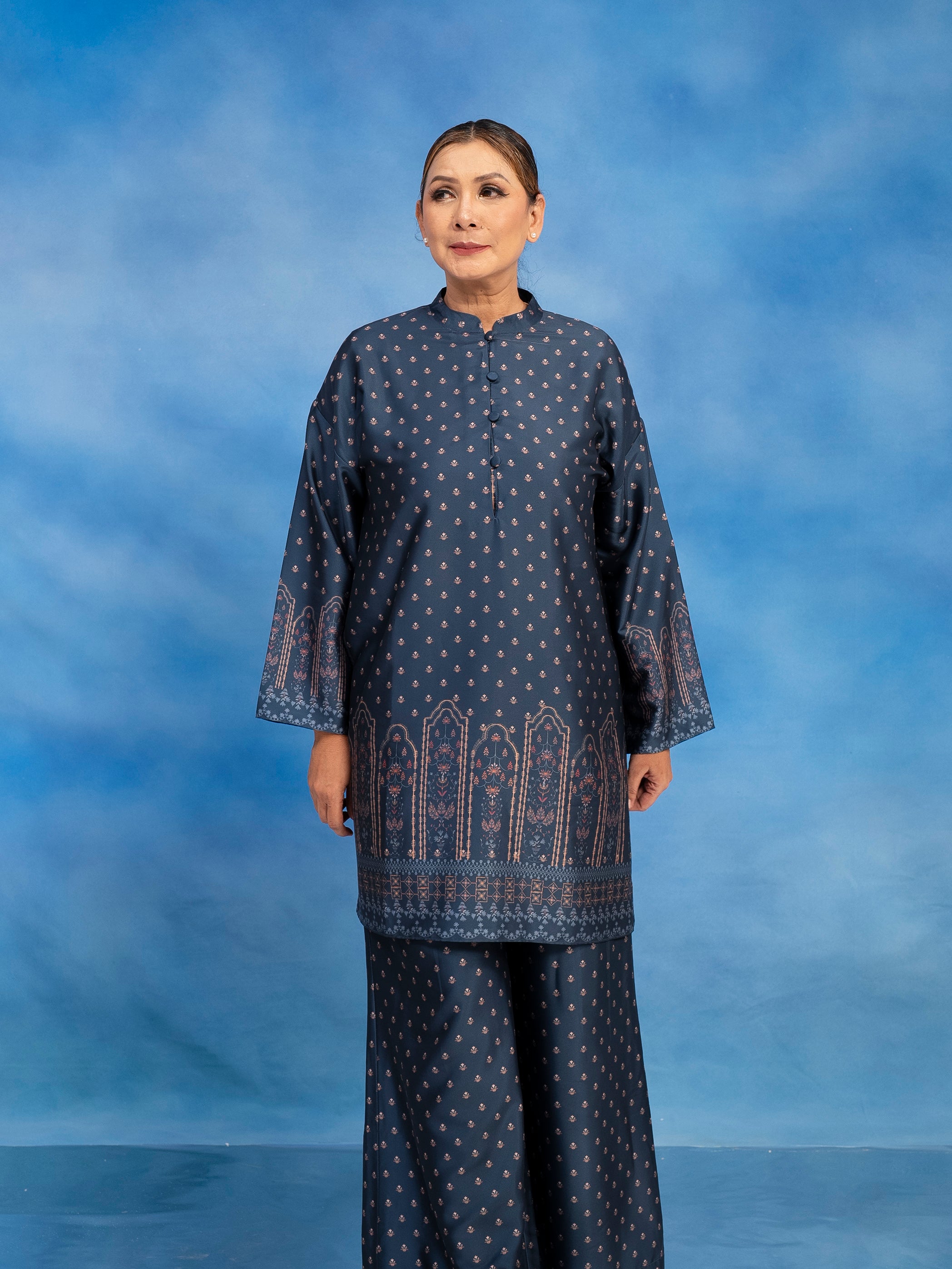Carina Tunic Set Midnight Blue