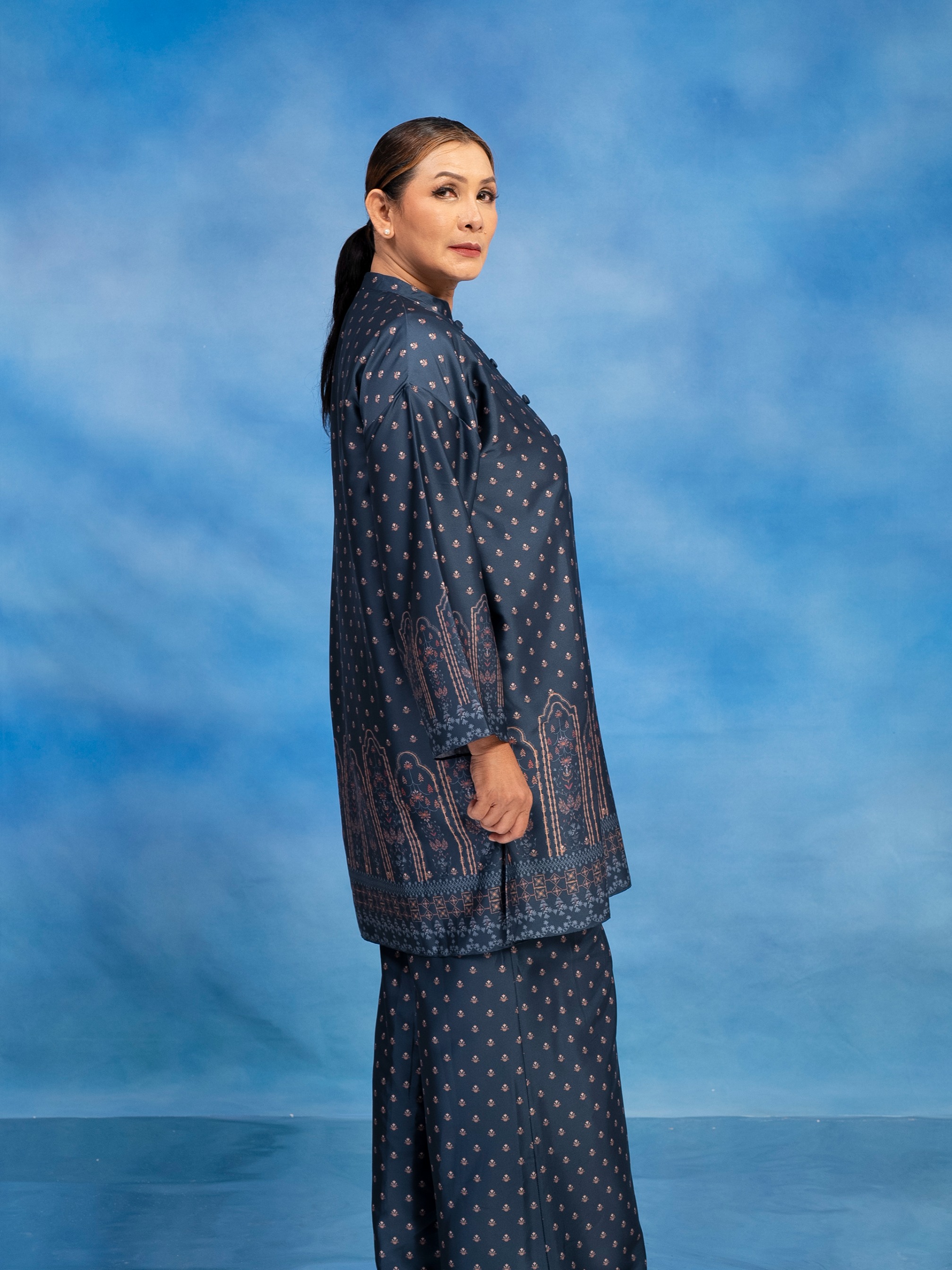 Carina Tunic Set Midnight Blue