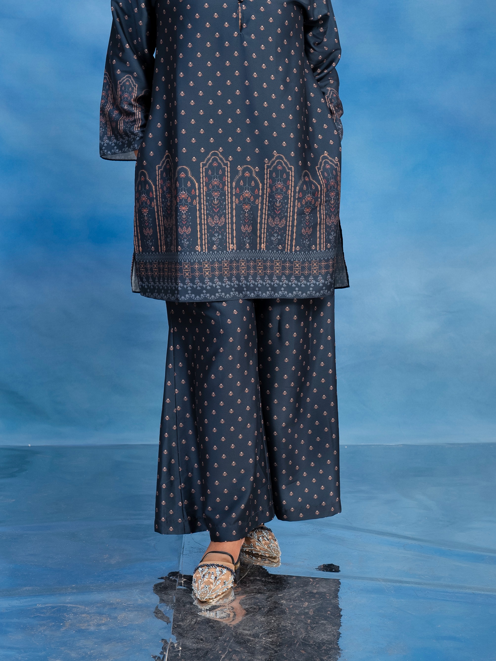 Carina Tunic Set Midnight Blue