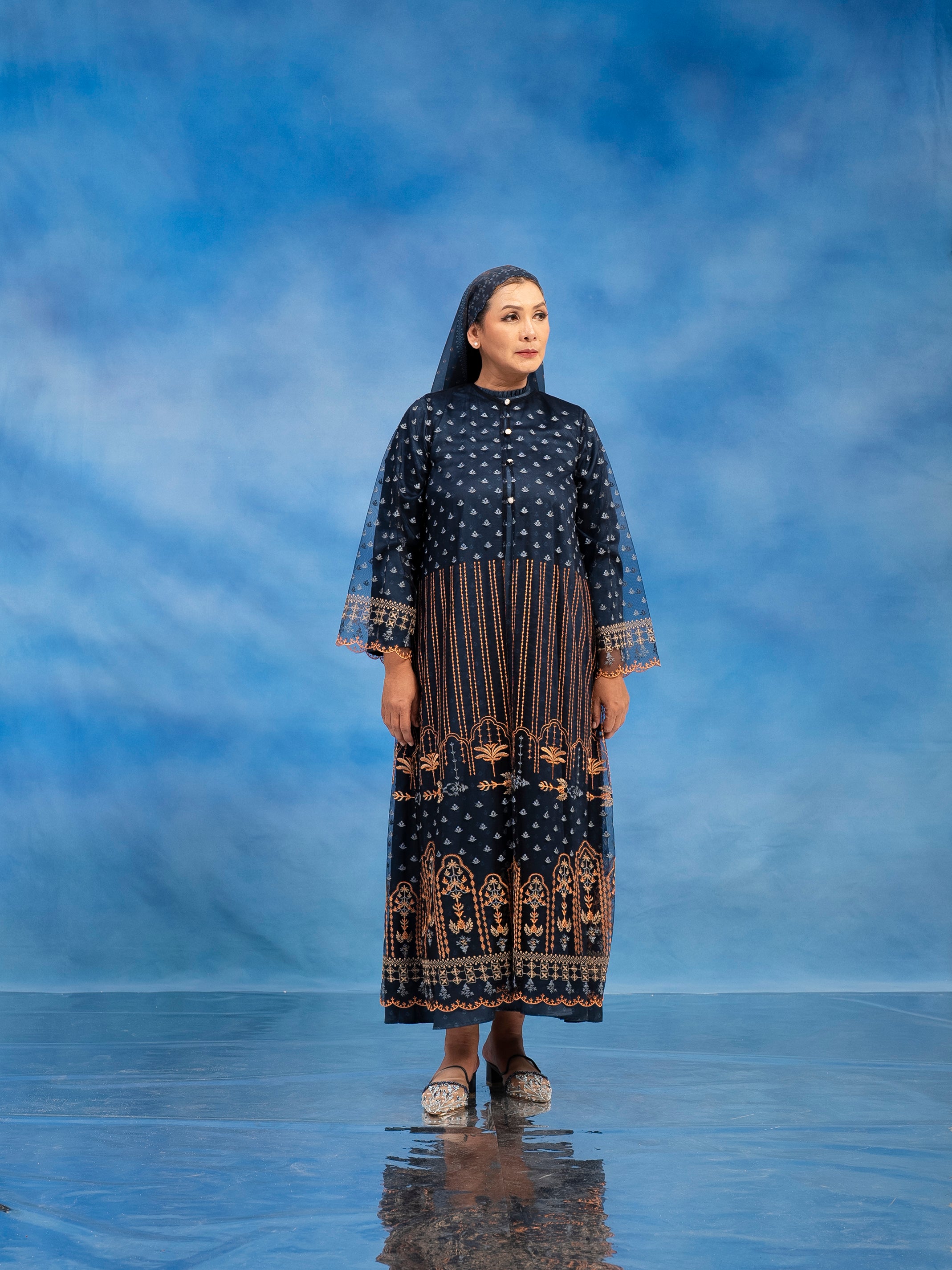 Carly Dress Set Midnight Blue
