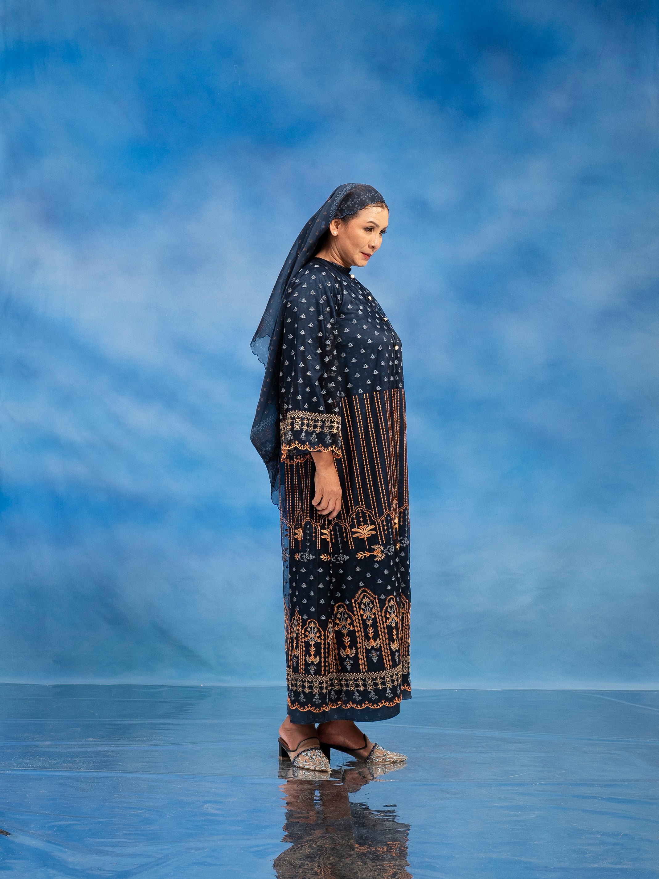Carly Dress Set Midnight Blue