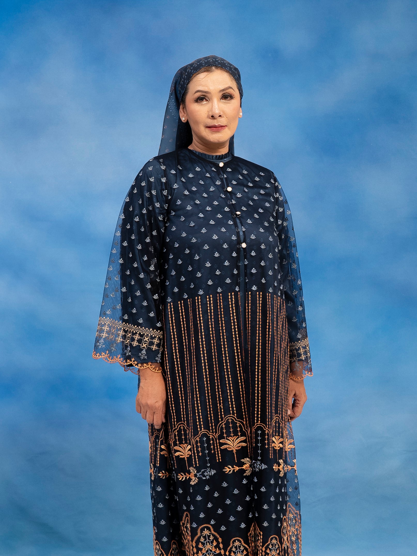 Carly Dress Set Midnight Blue