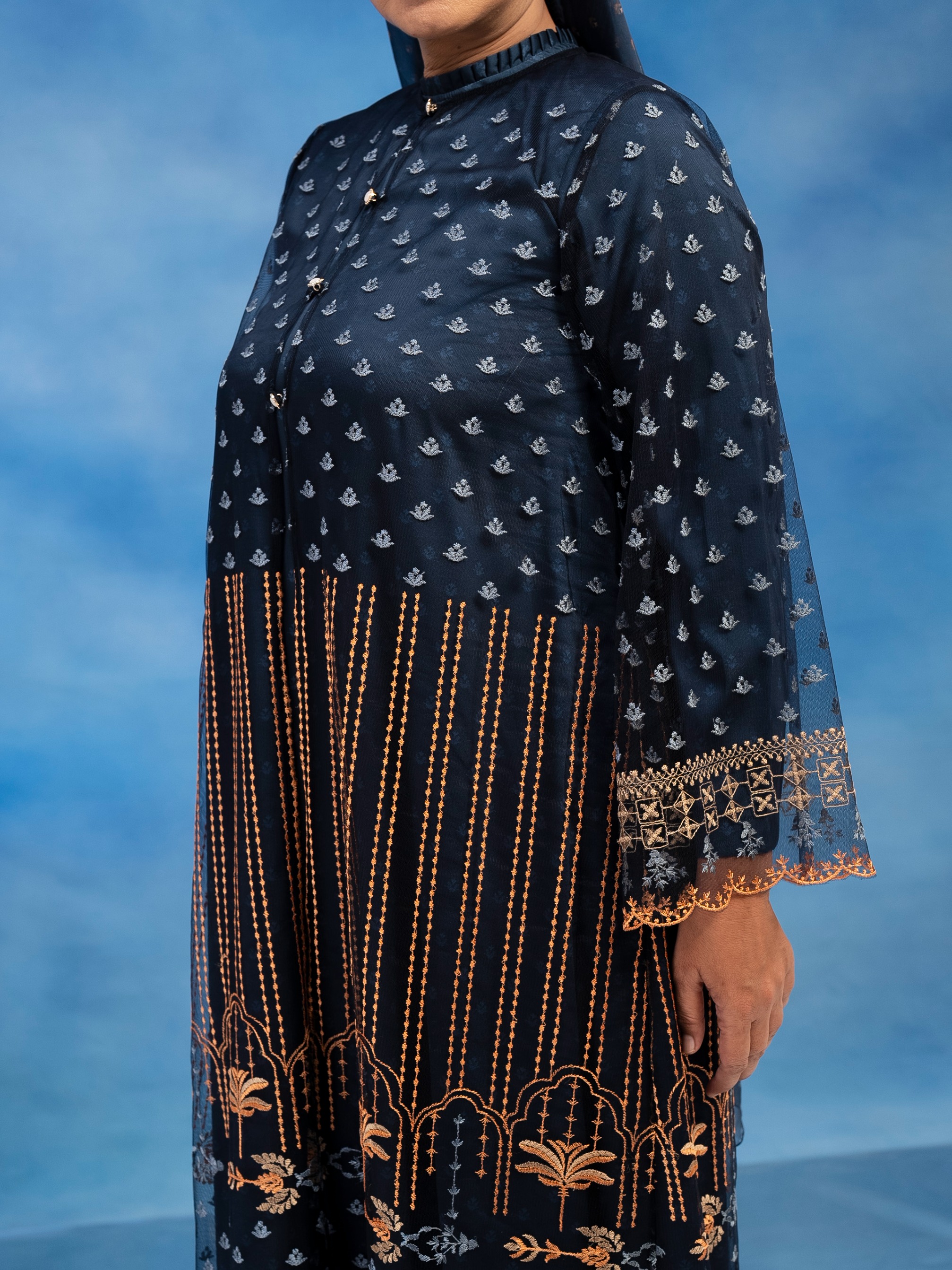 Carly Dress Set Midnight Blue