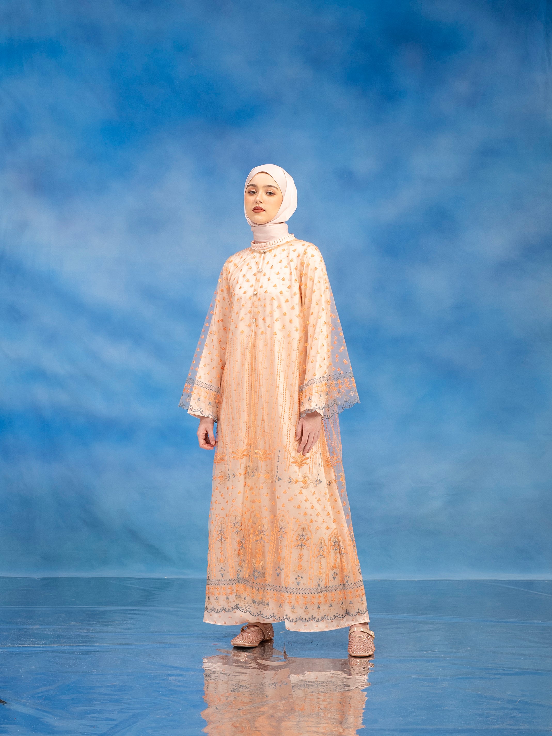 Carly Dress Set Light Orange