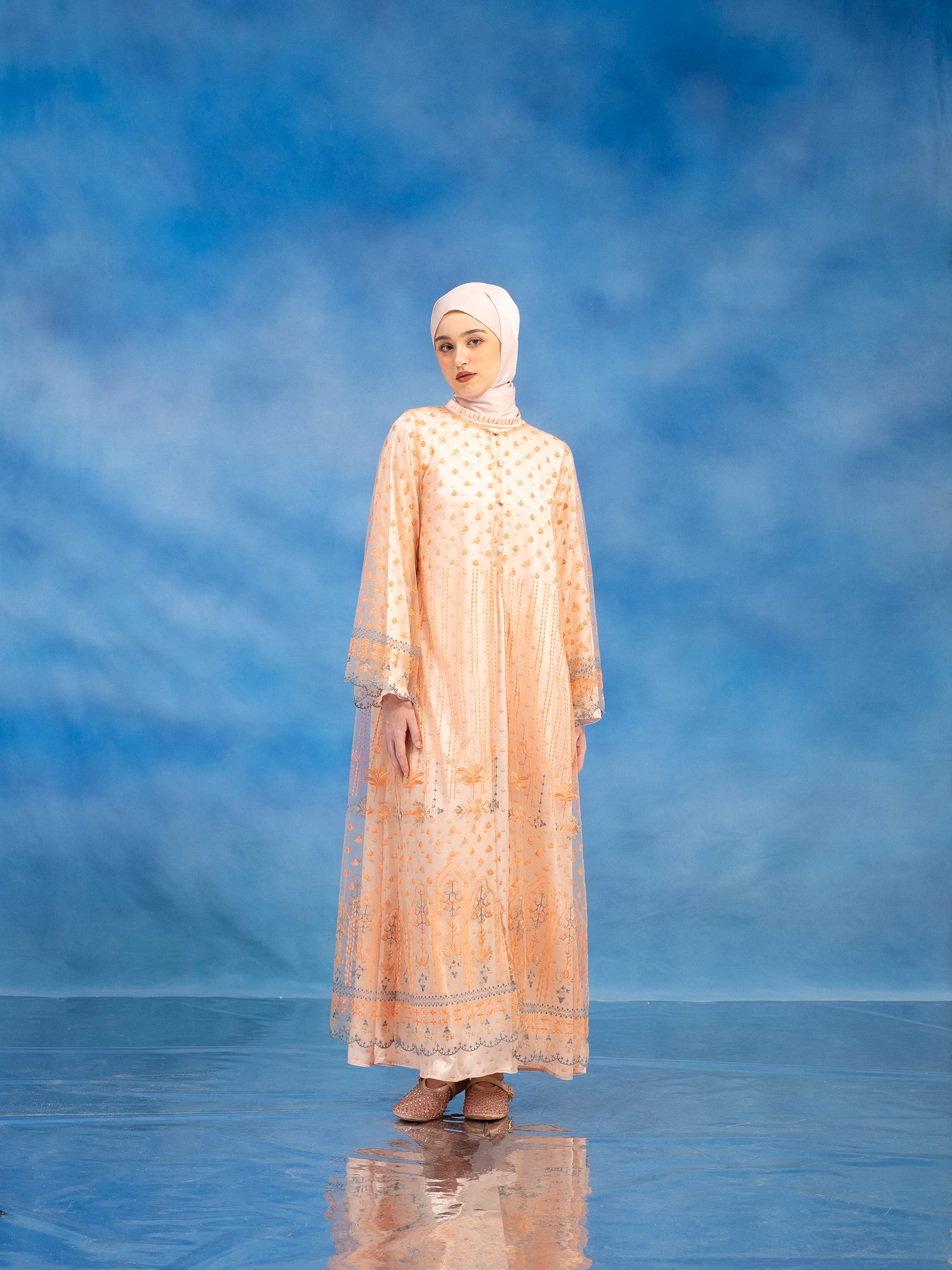 Carly Dress Set Light Orange