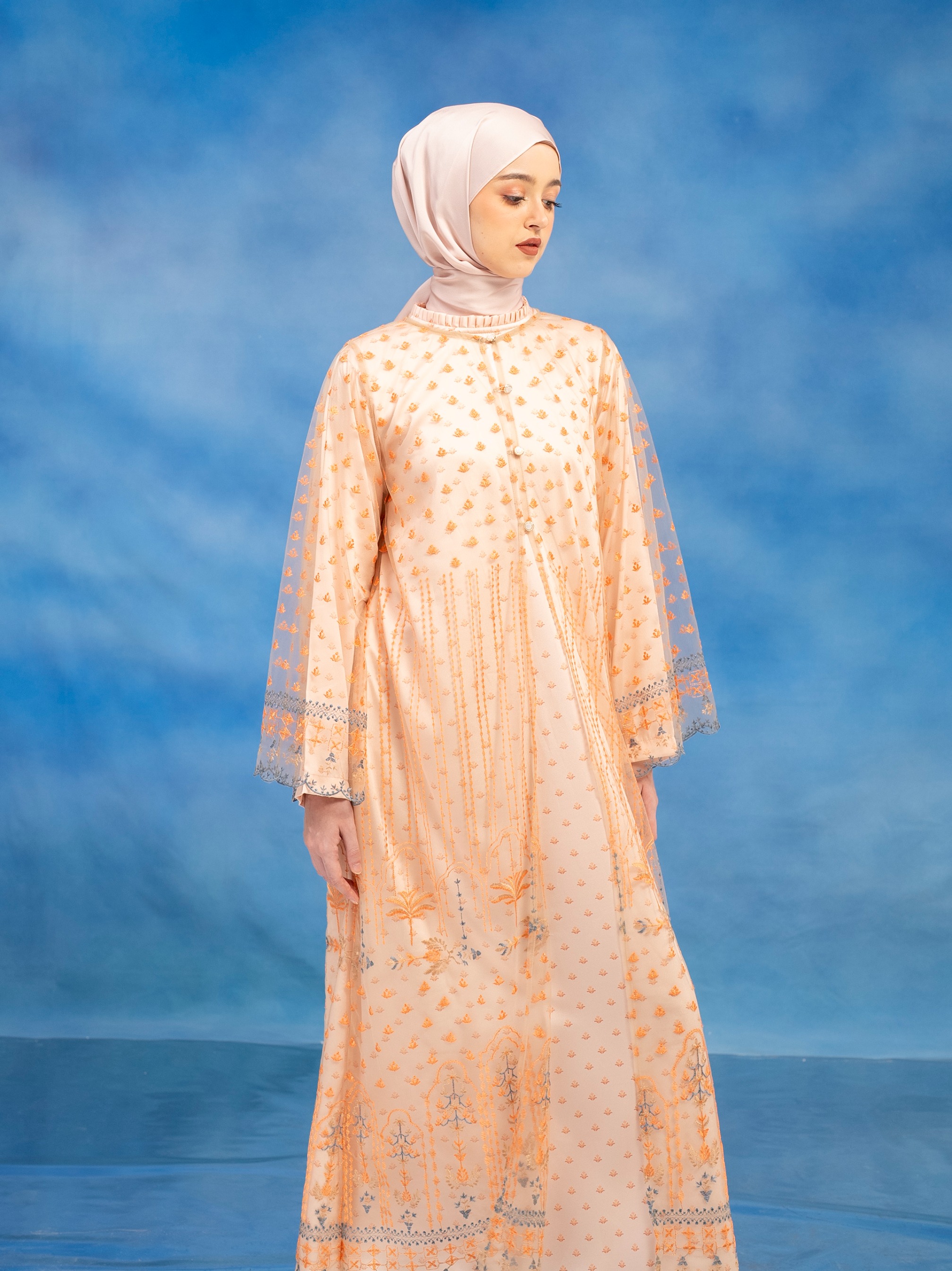 Carly Dress Set Light Orange