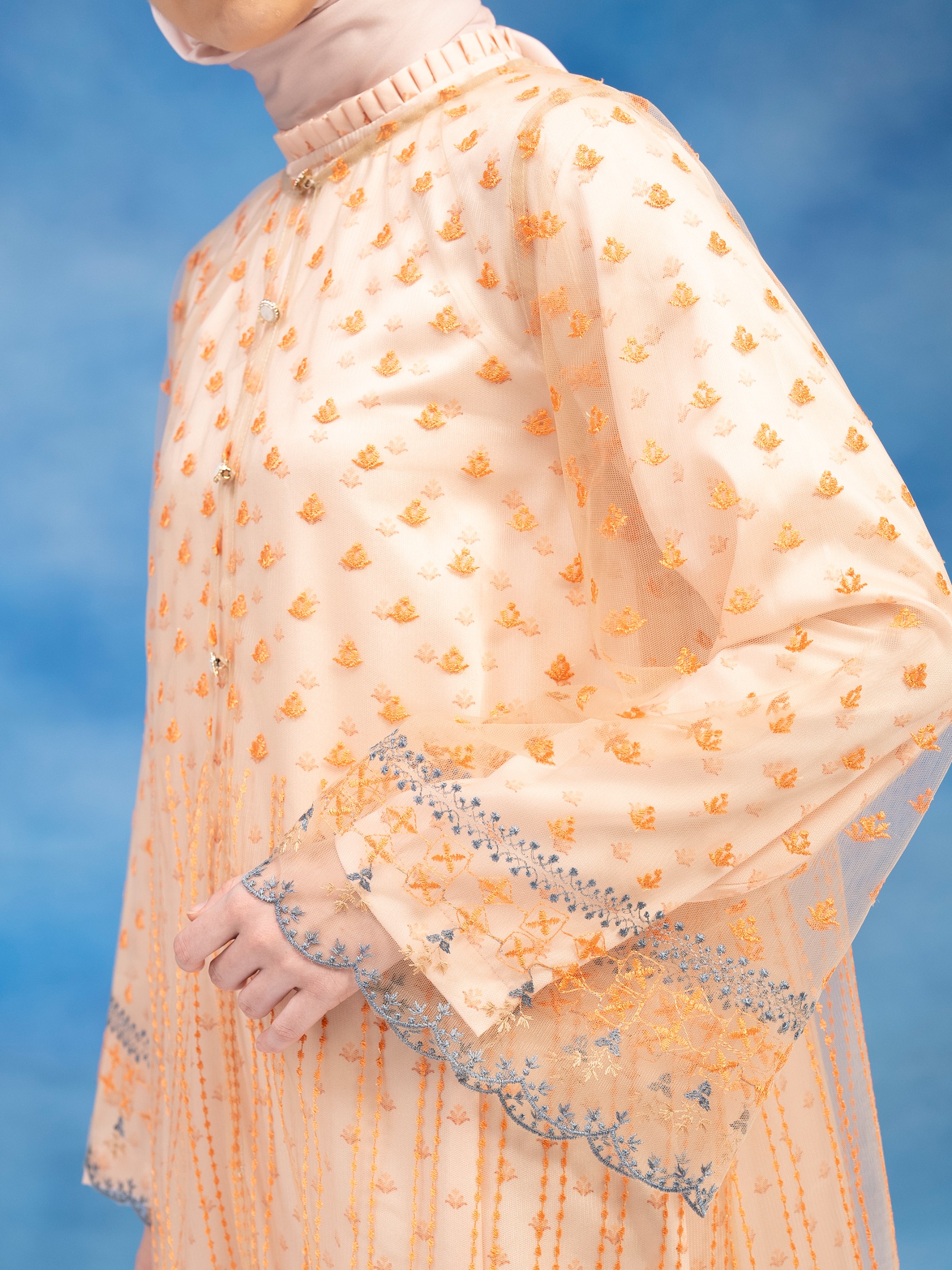 Carly Dress Set Light Orange