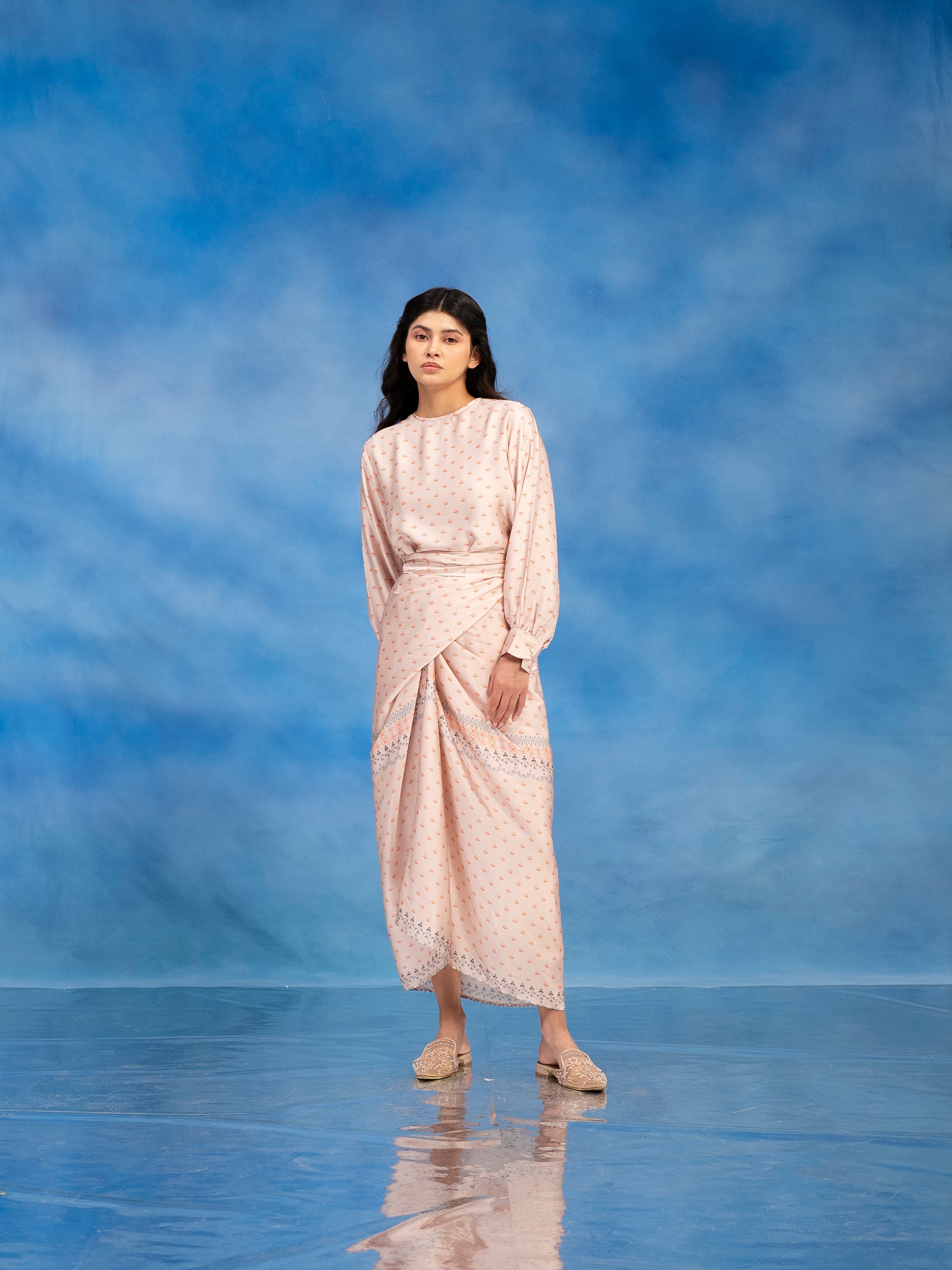 Calluna Sarong Skirt Light Orange