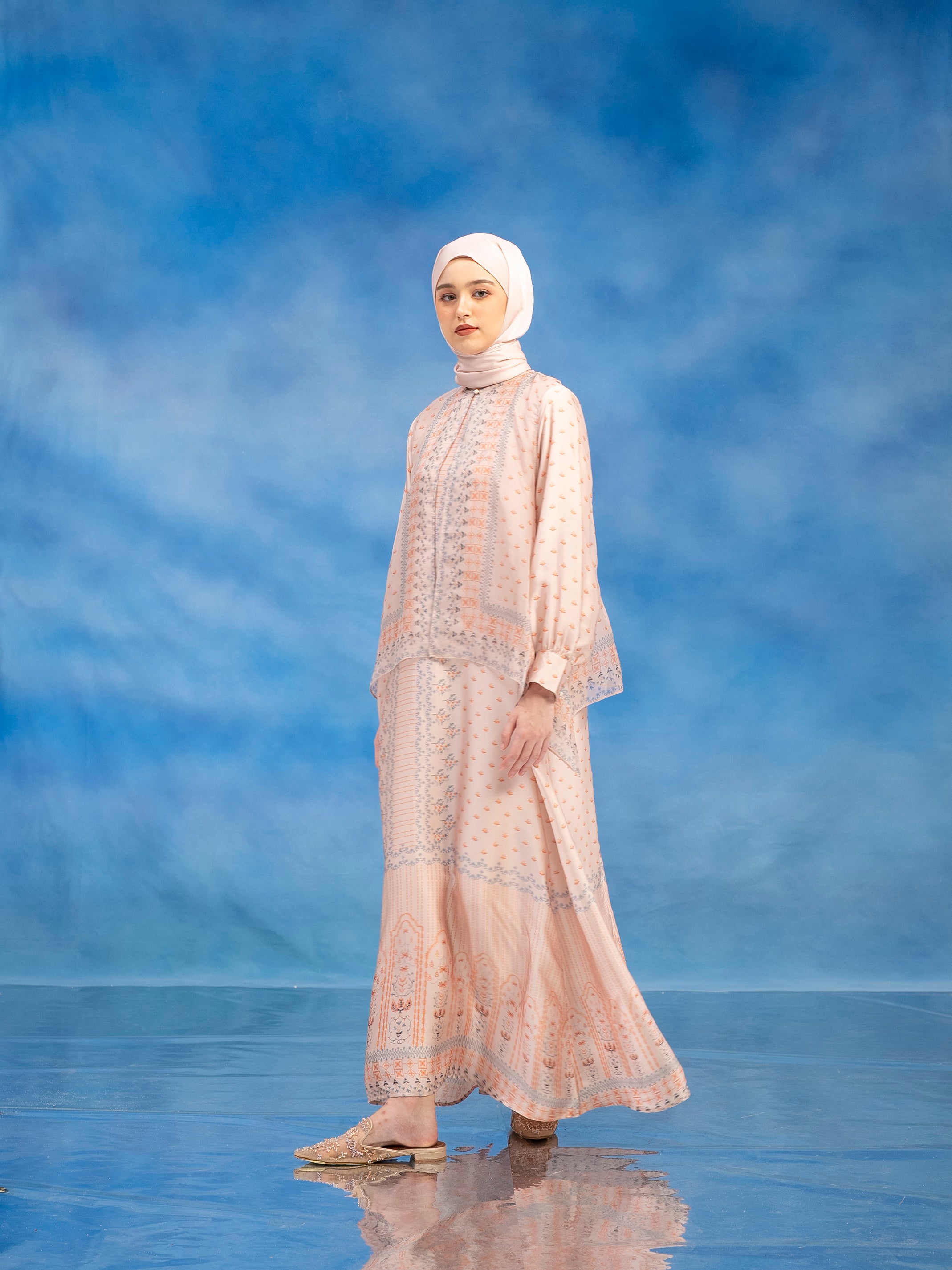Claudia Dress Set Light Orange