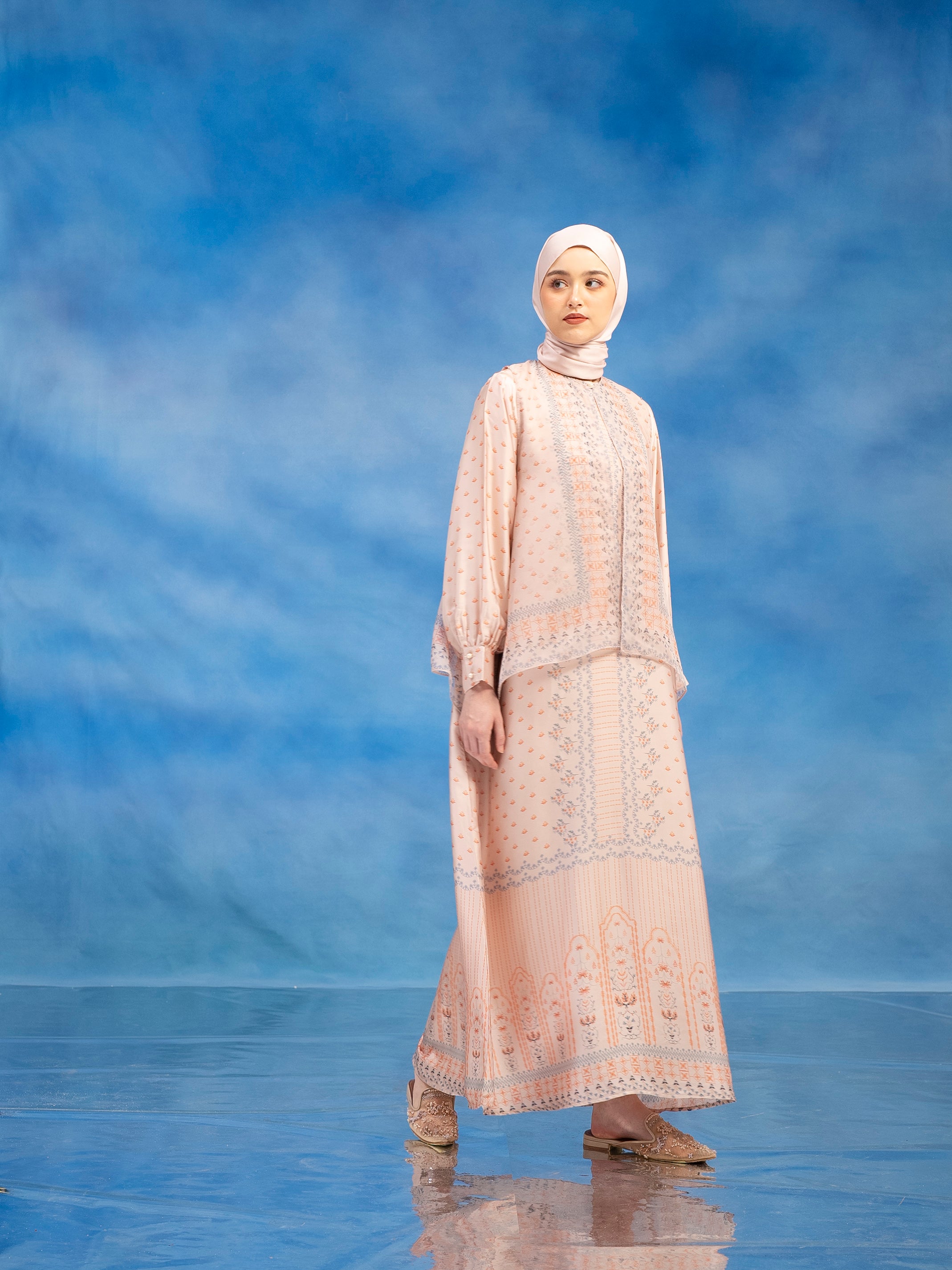 Claudia Dress Set Light Orange
