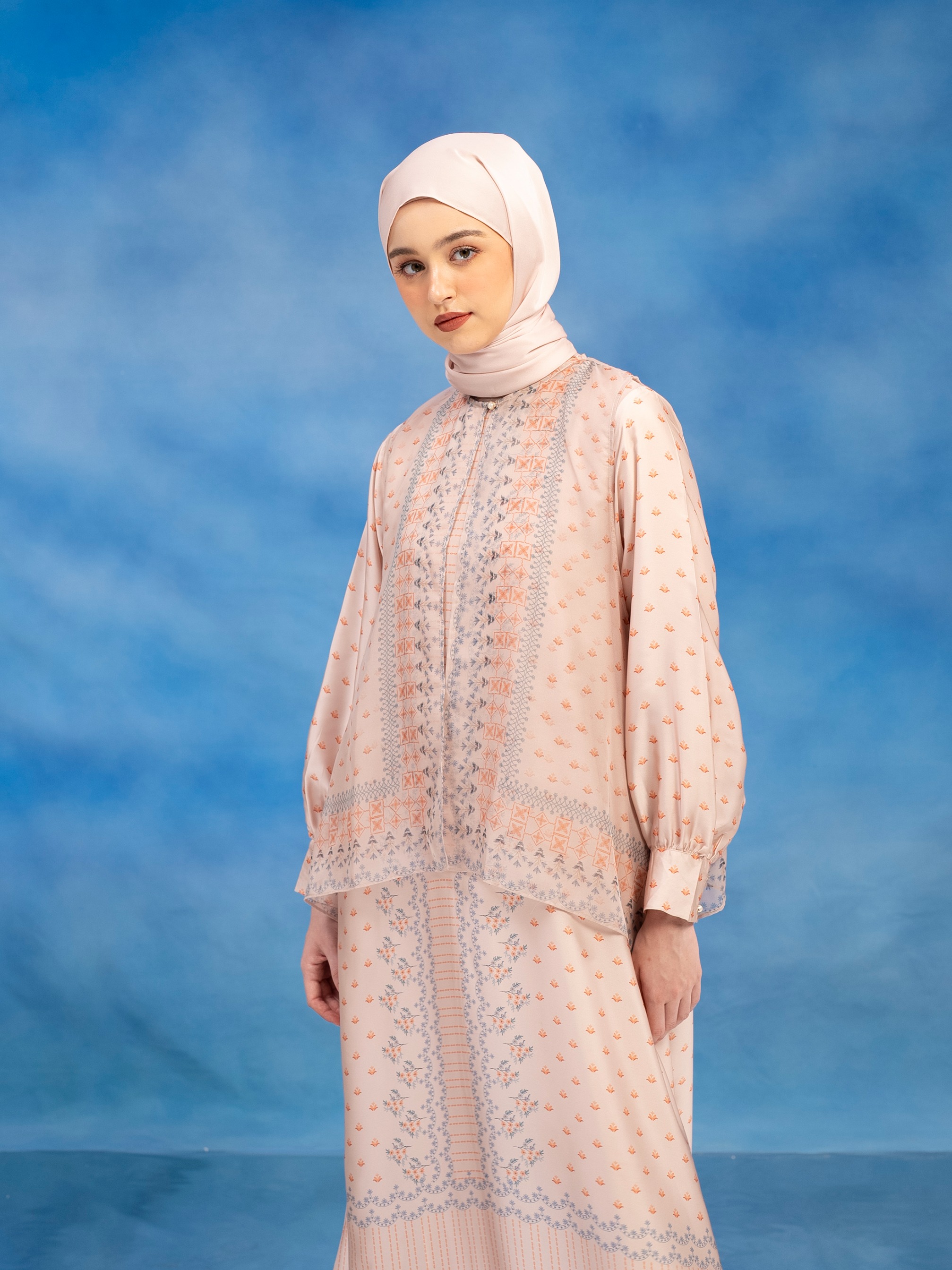 Claudia Dress Set Light Orange