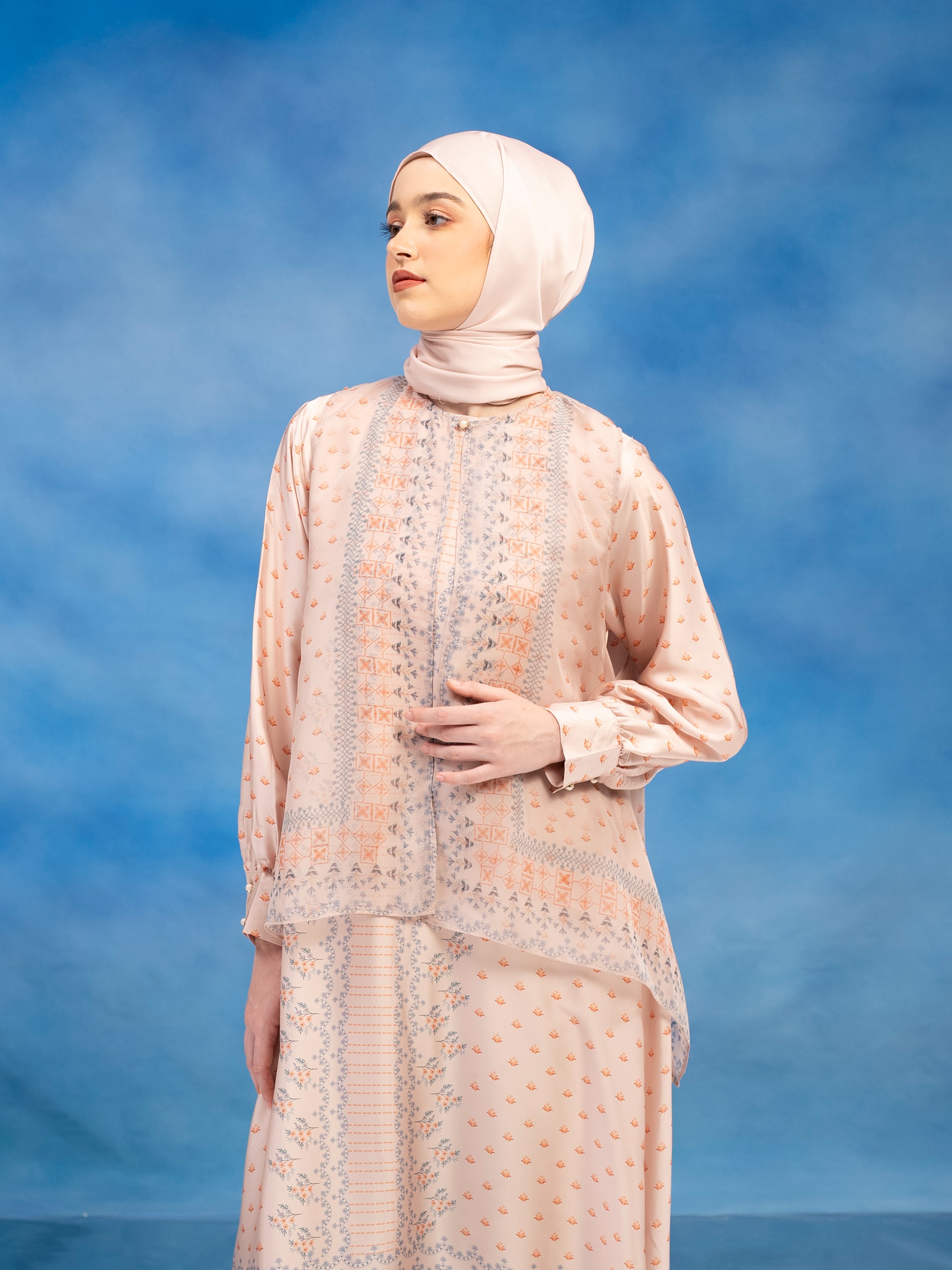Claudia Dress Set Light Orange