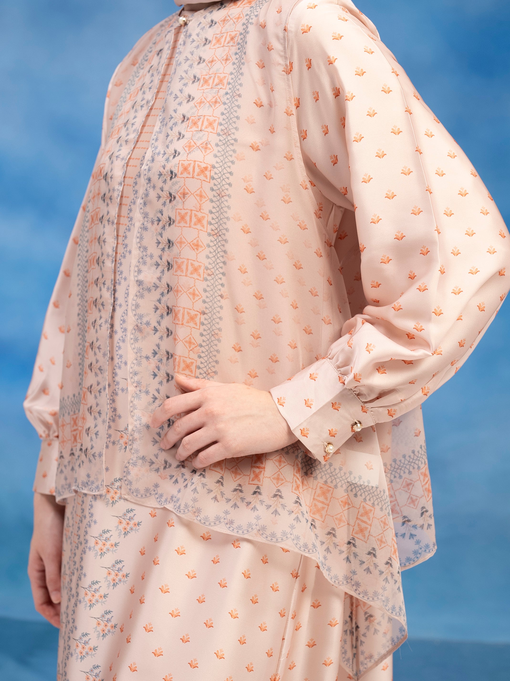 Claudia Dress Set Light Orange