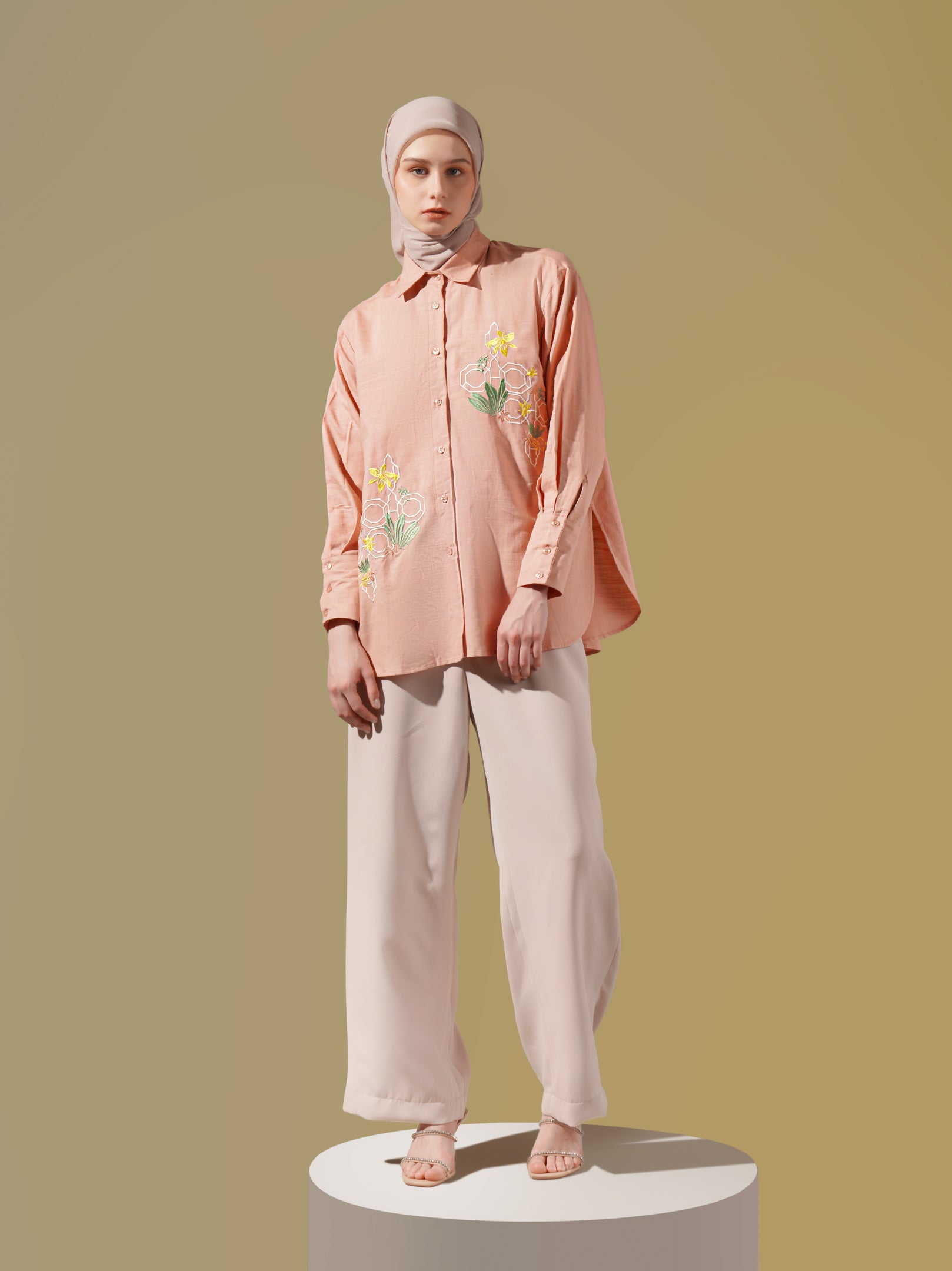 Leika Shirt Peach Blush