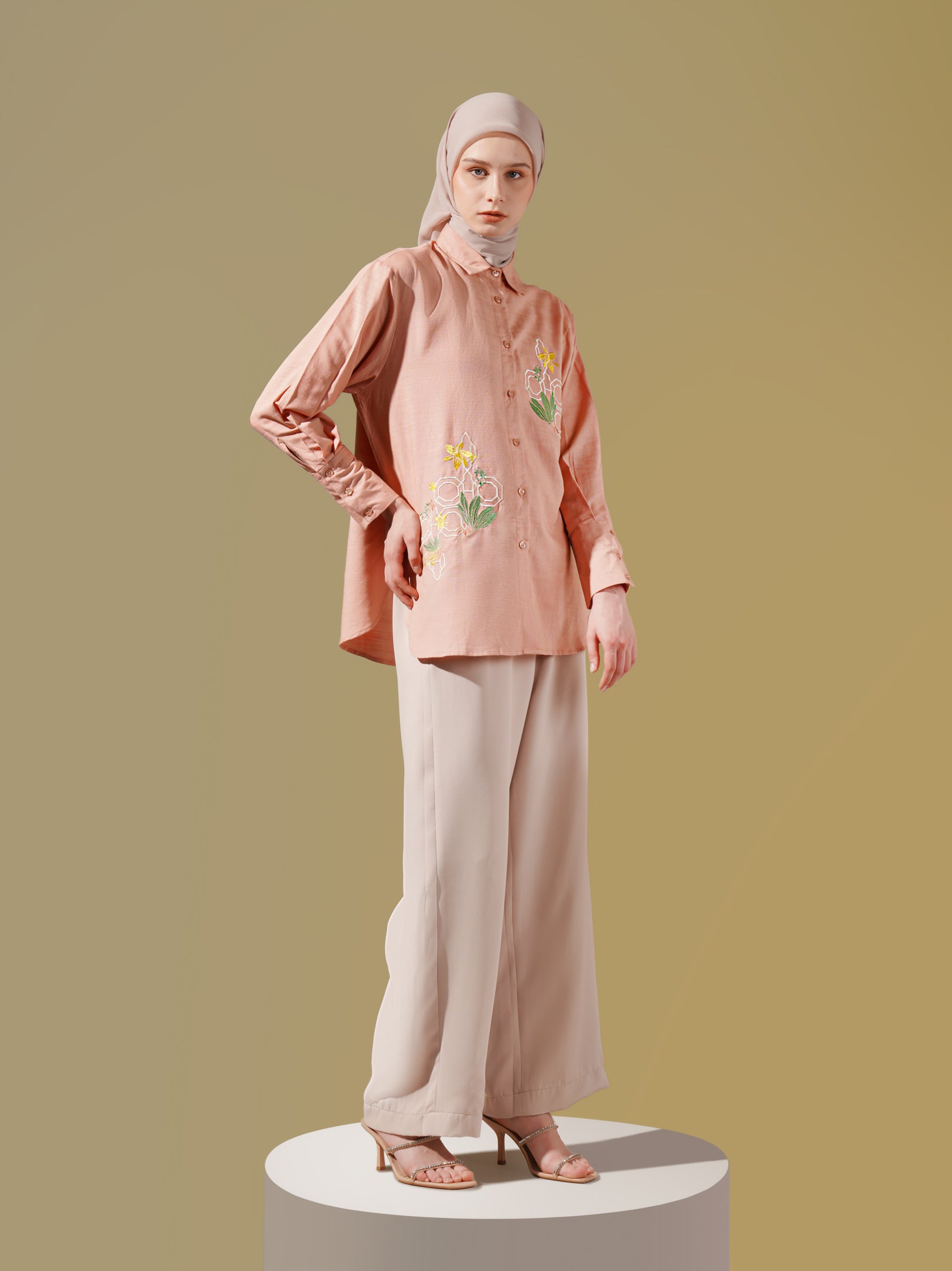 Leika Shirt Peach Blush