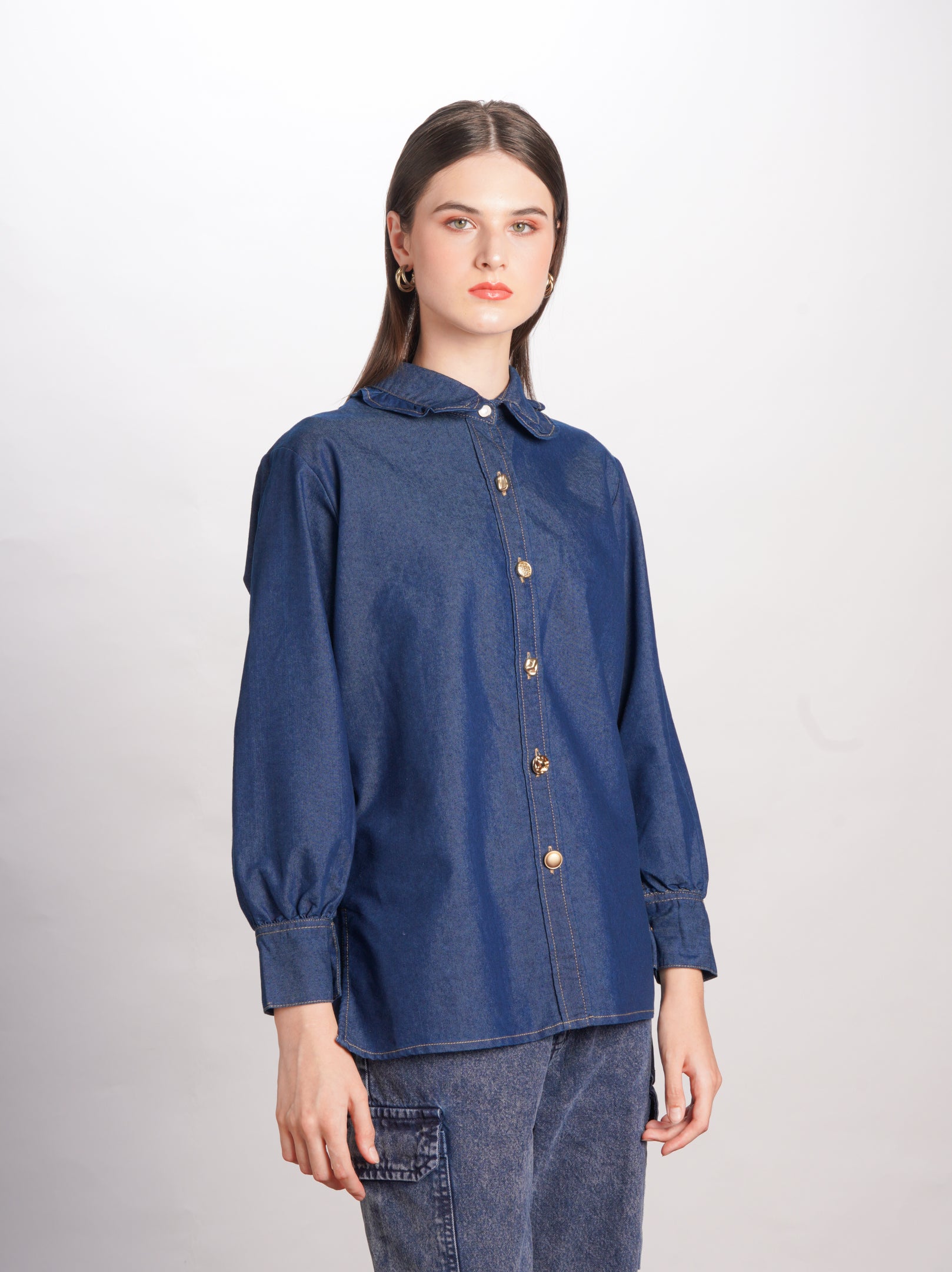 Rae Shirt Blue Denim