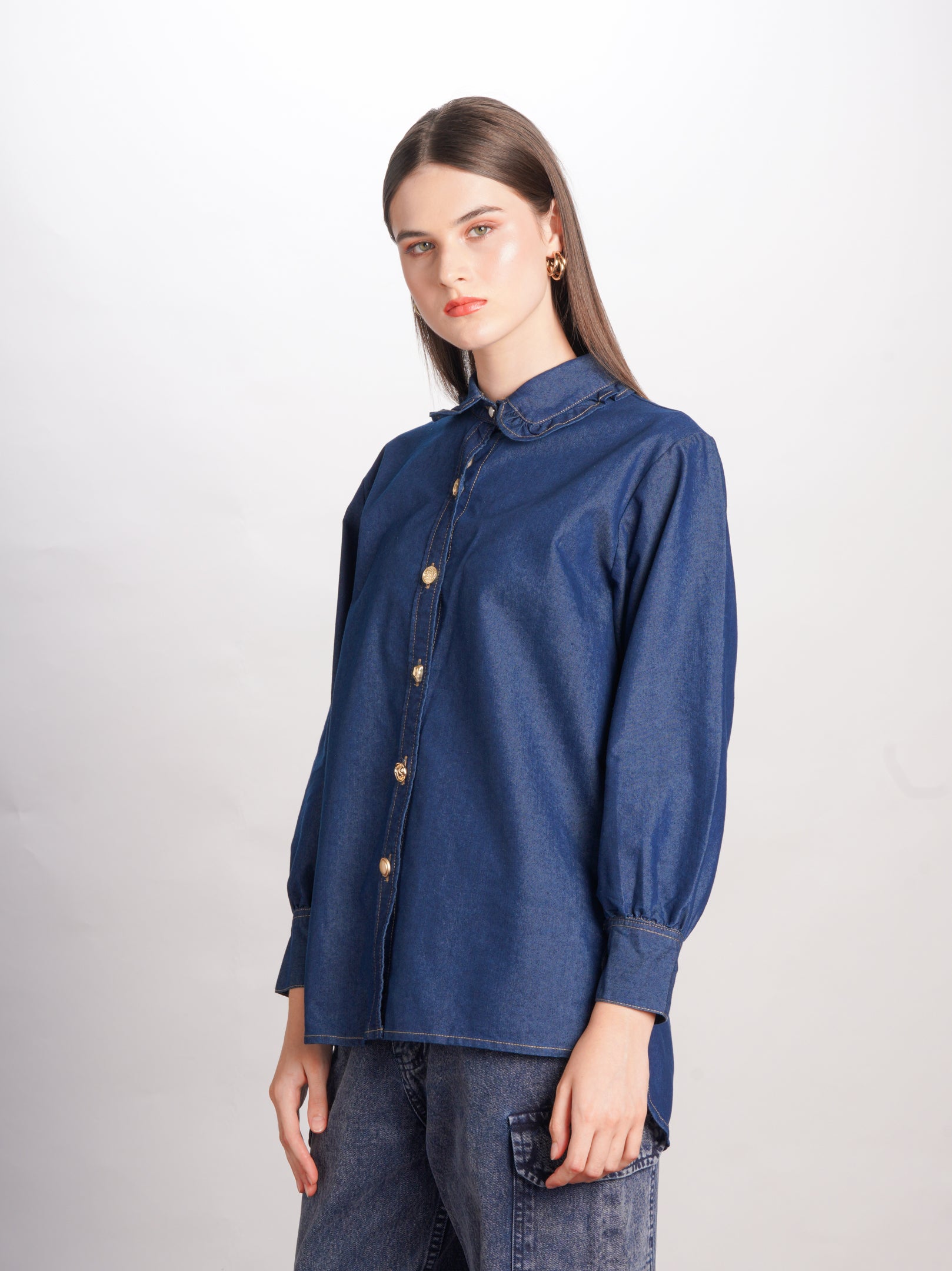 Rae Shirt Blue Denim