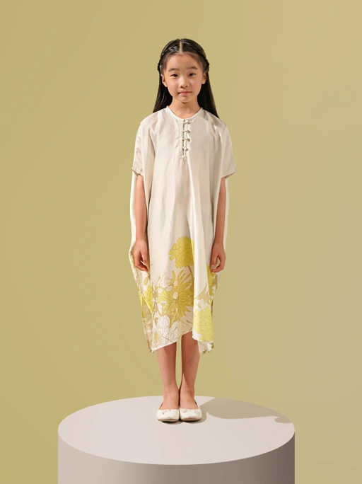 Image of Sienna Kaftan Girl Beige