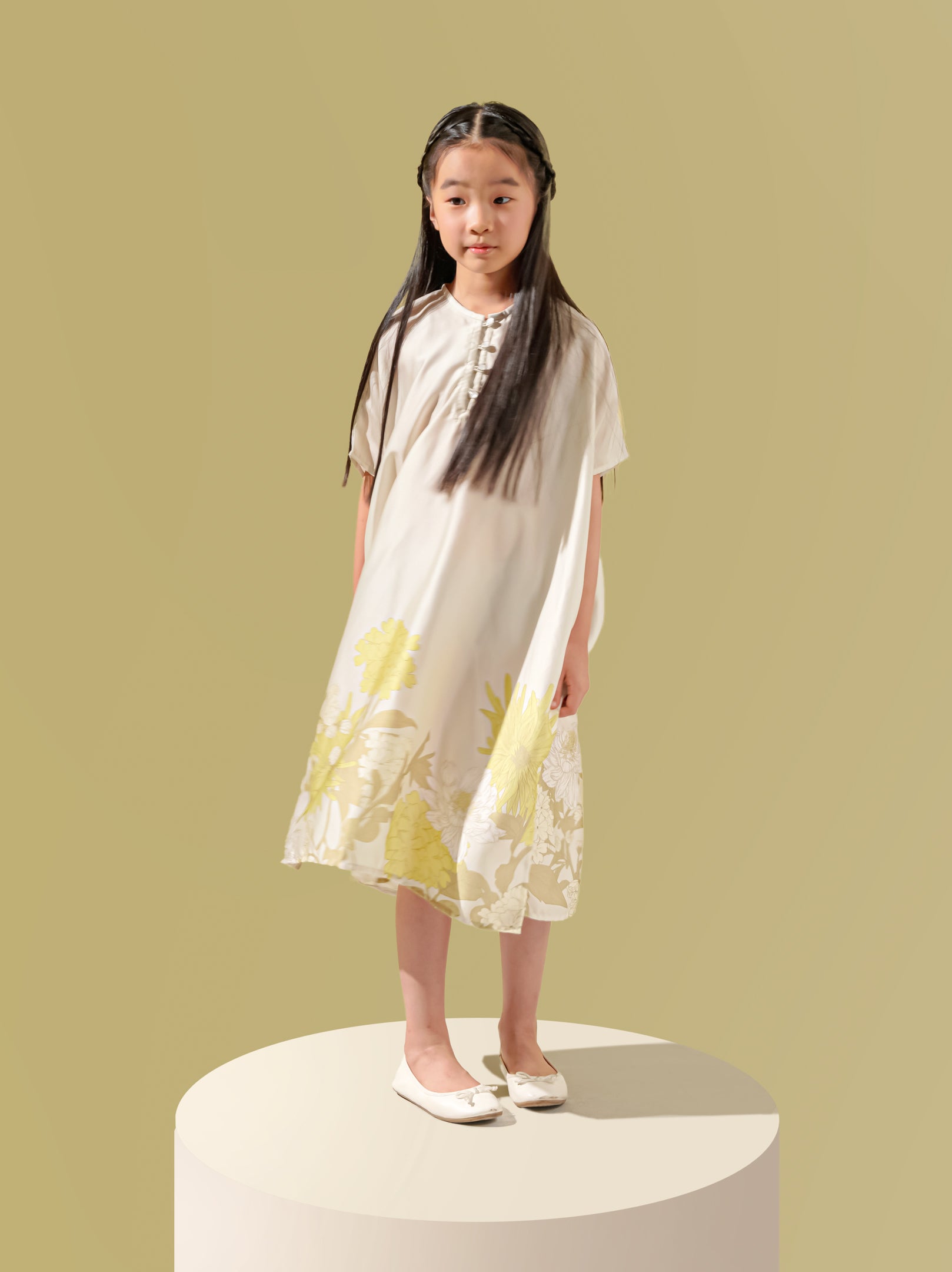 Sienna Kaftan Girl Beige