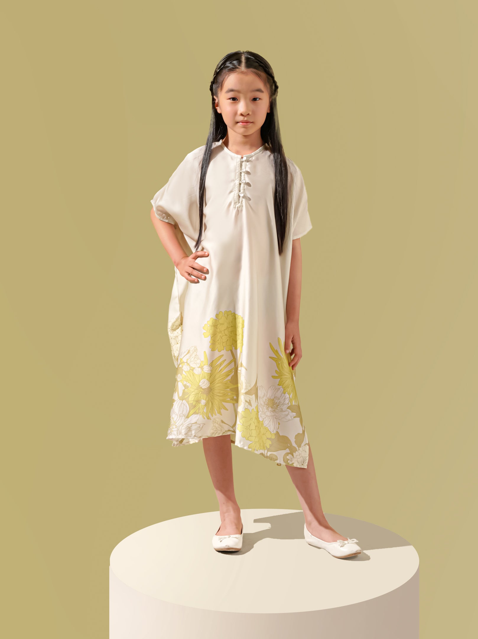 Sienna Kaftan Girl Beige