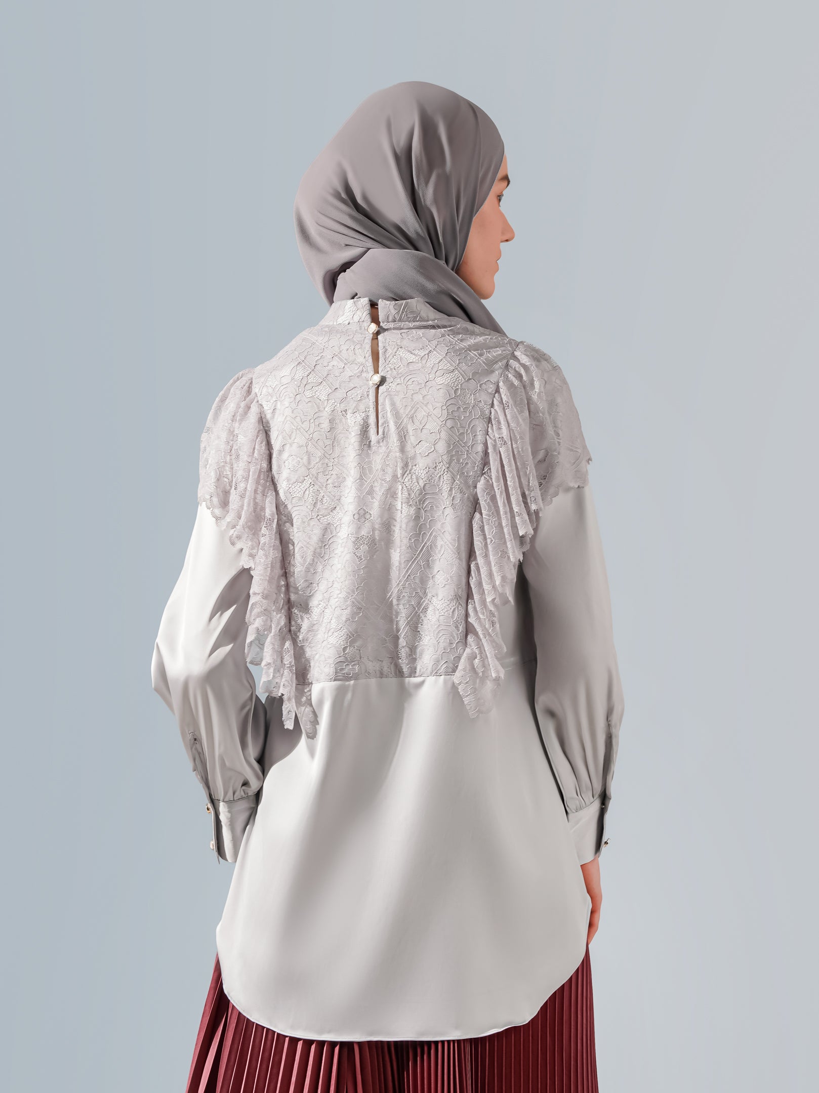 Safia Top Light Gray
