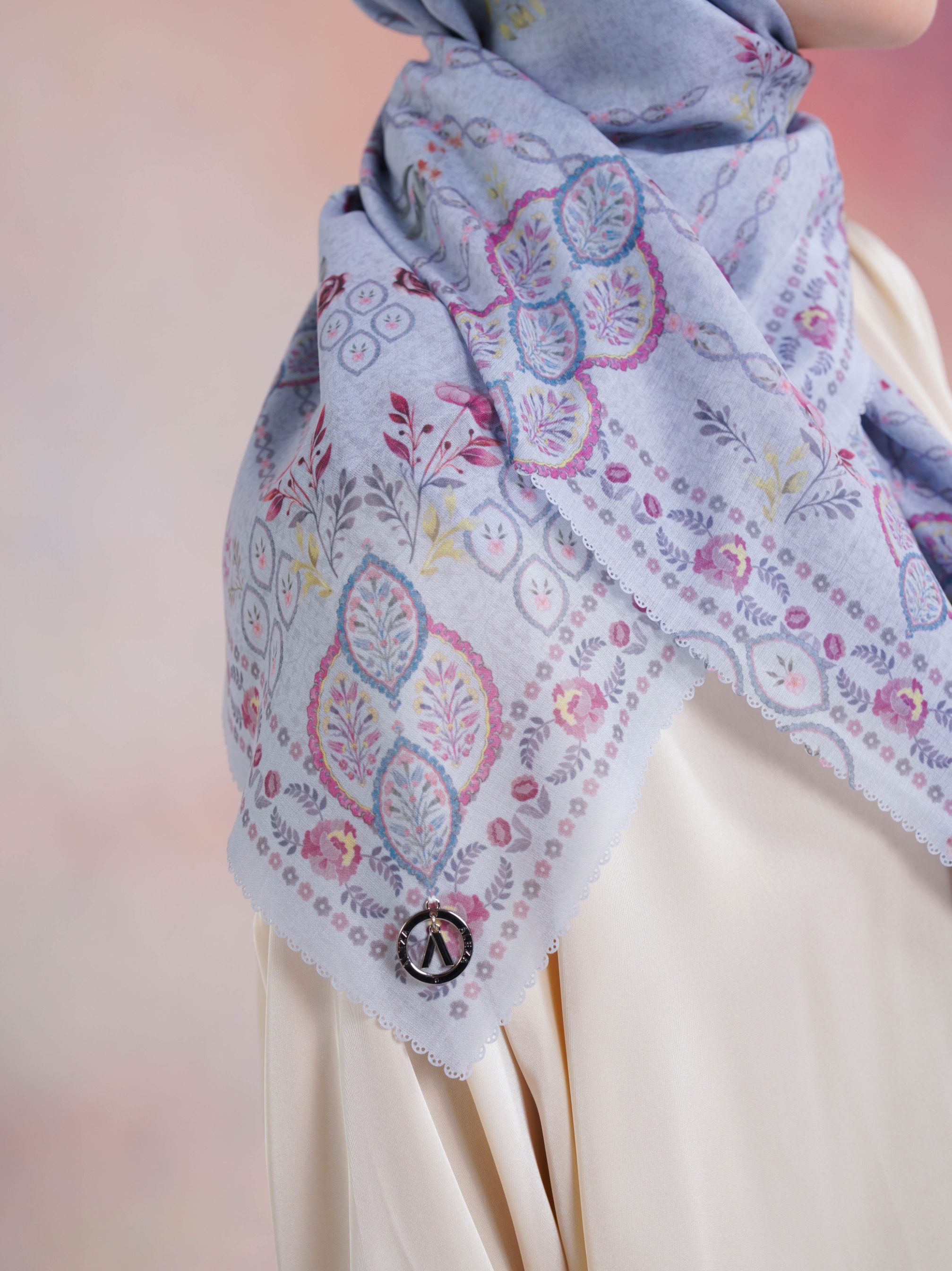 Kiera Scarves Light Blue