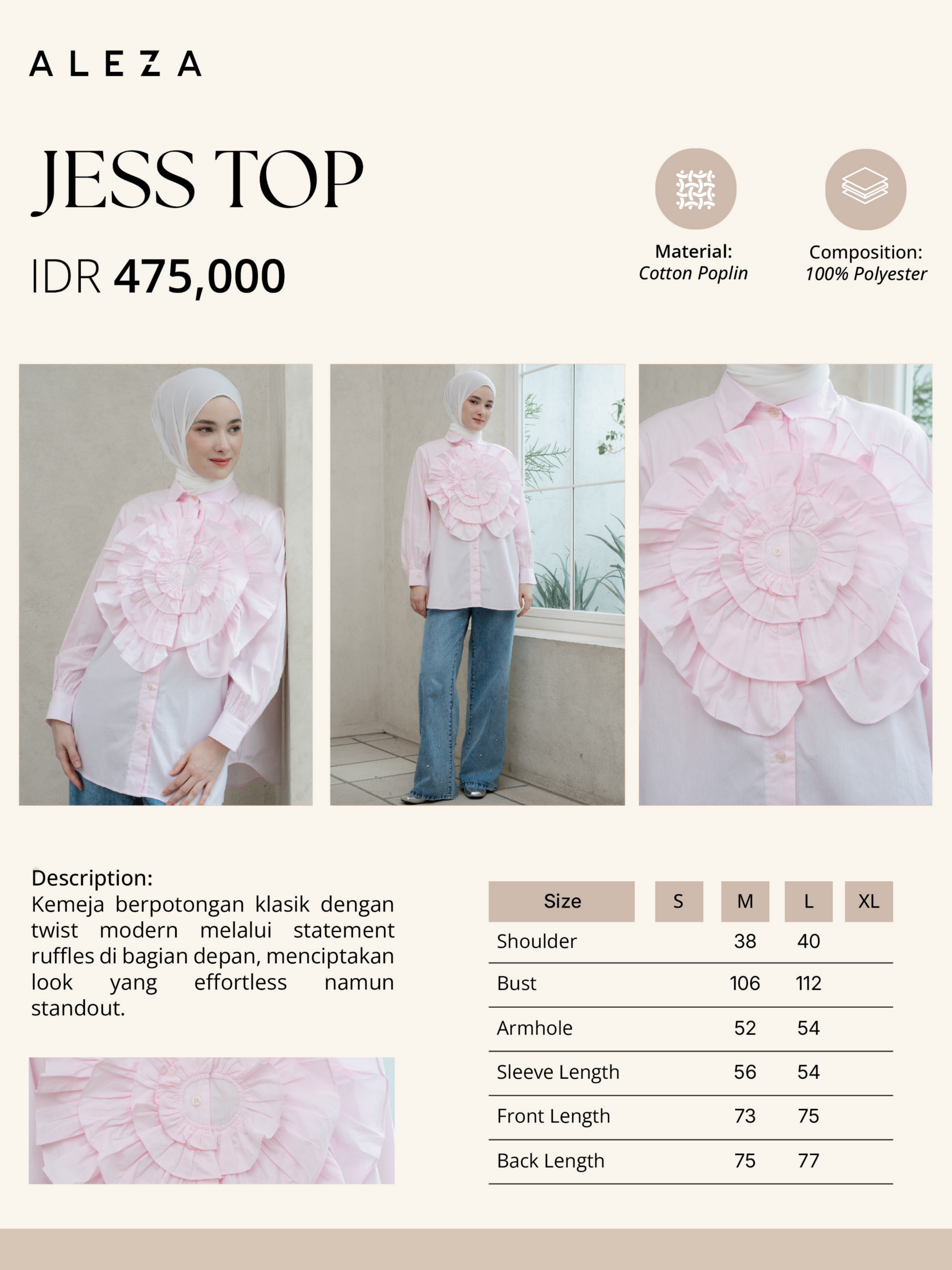 Jess Top Light Pink