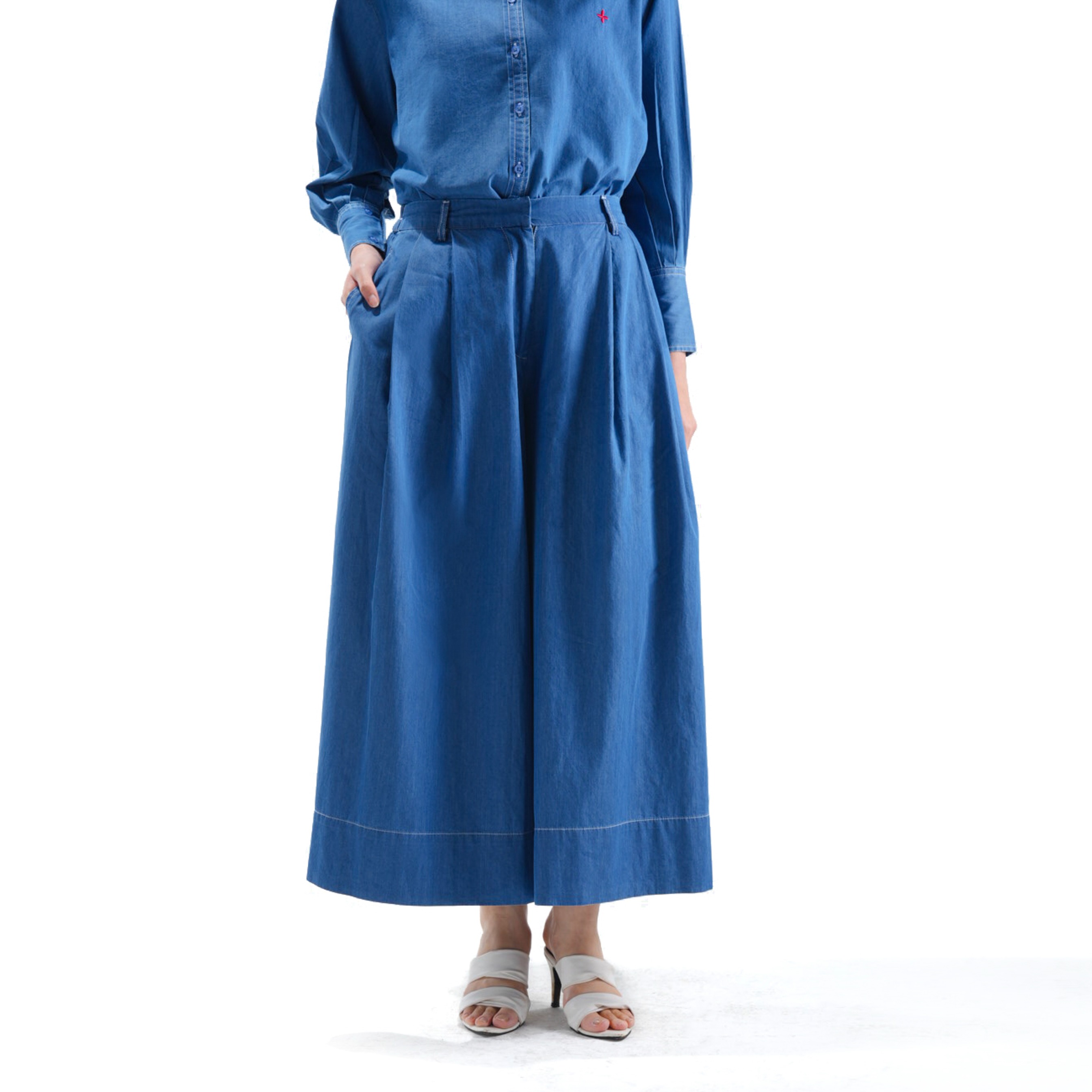 Vixy Cullotes Denim Light Blue