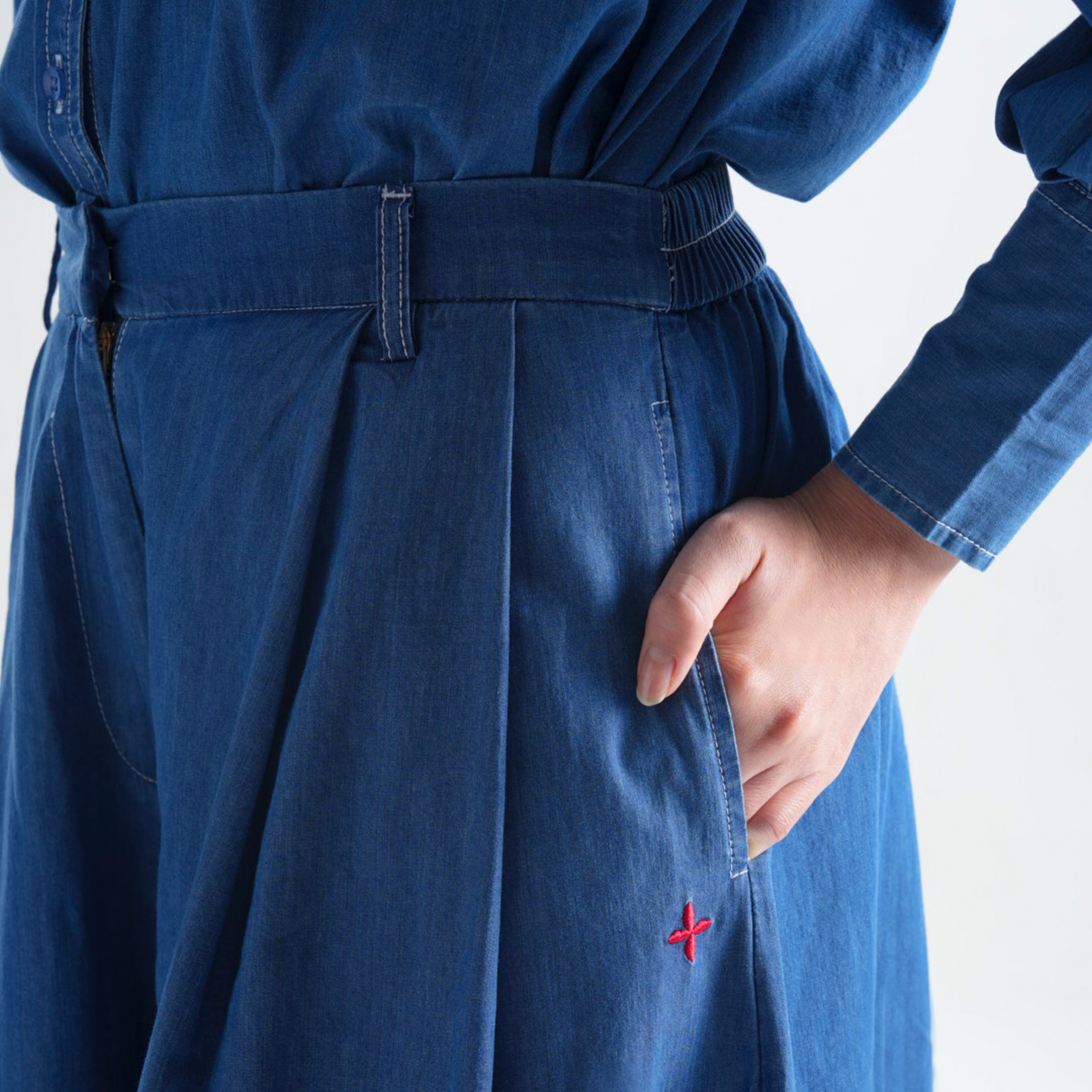 Vixy Cullotes Denim Light Blue