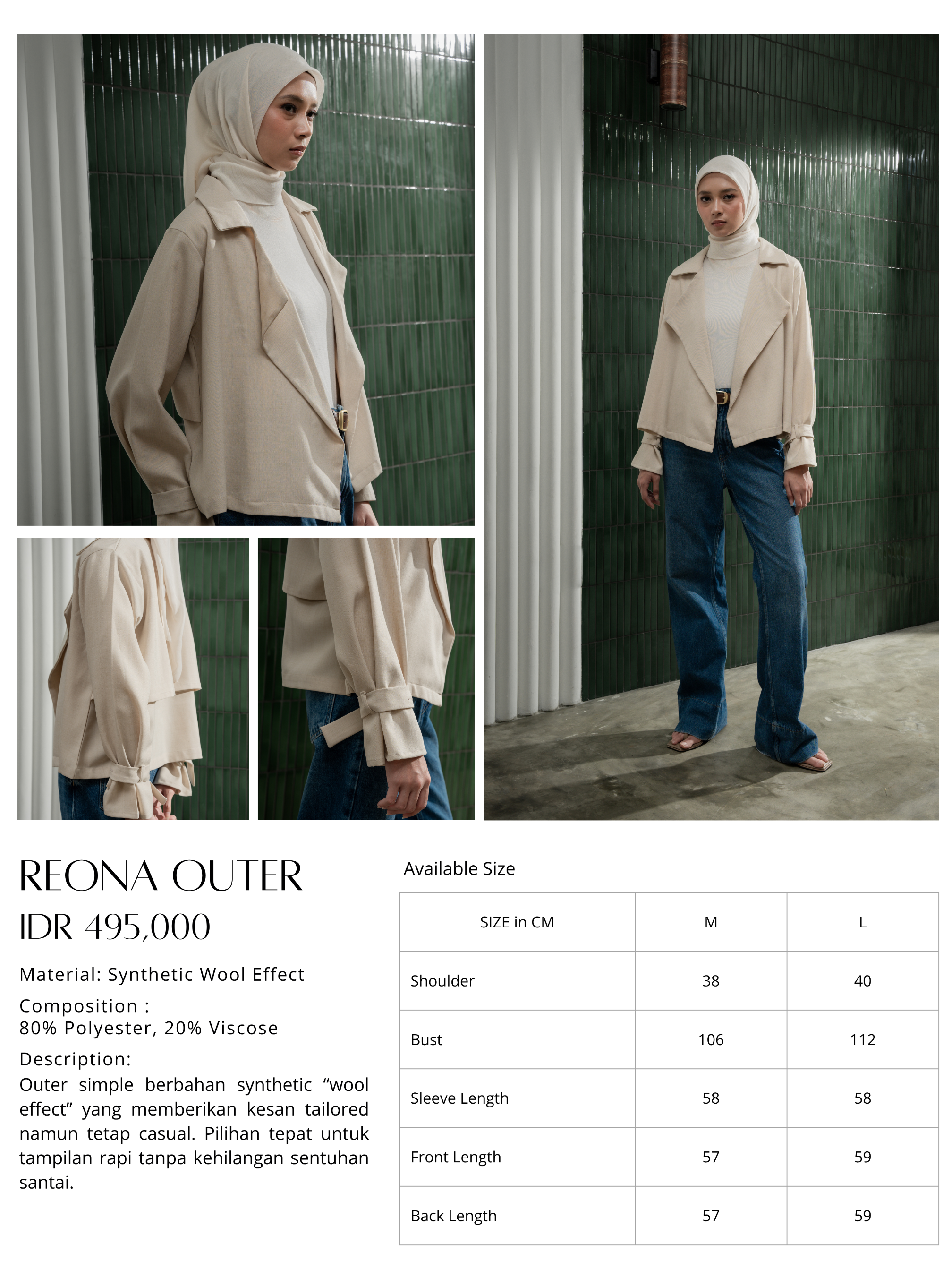 Reona Outer Creme
