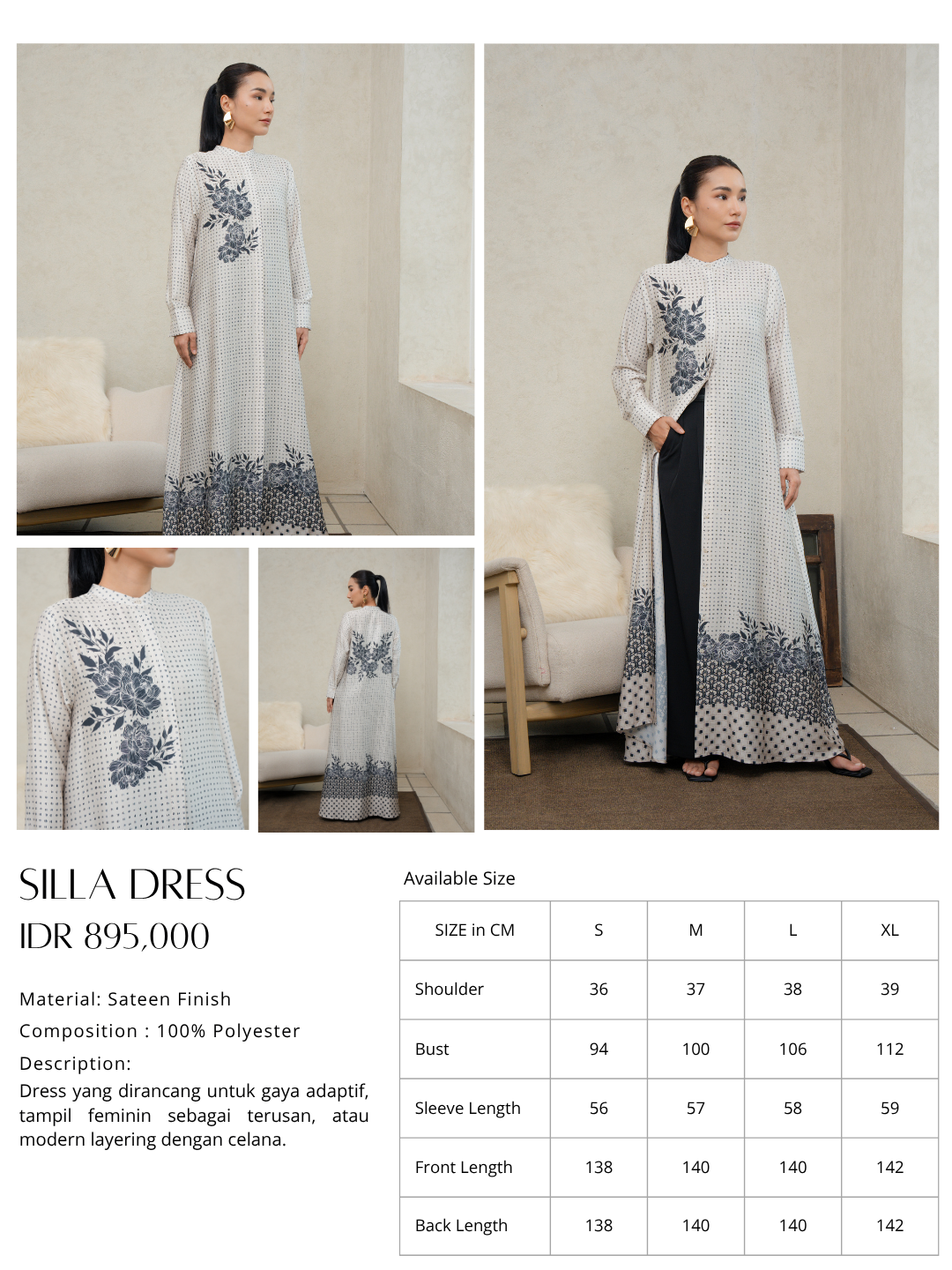 Silla Dress Beige