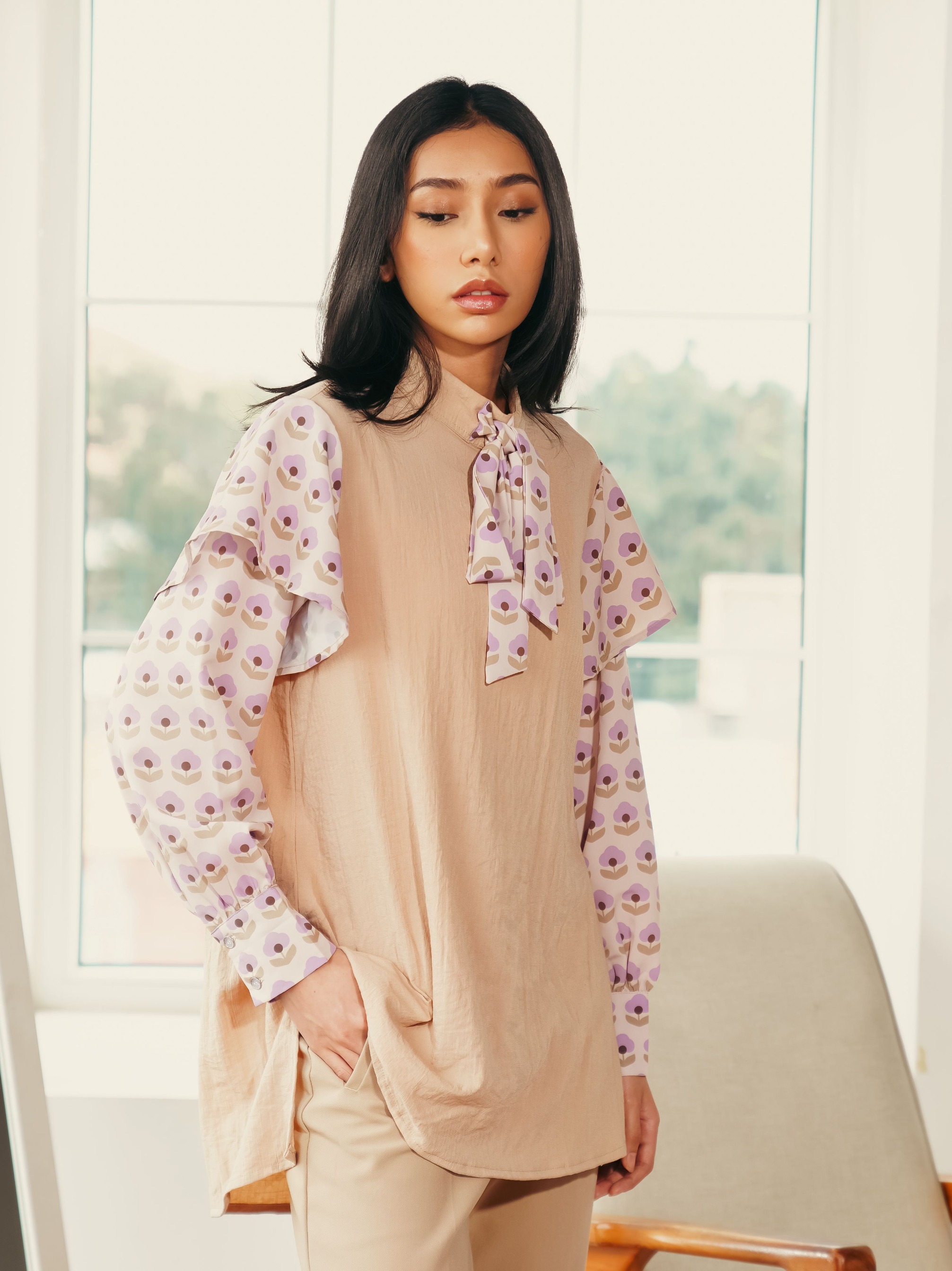 Zashi Top Beige