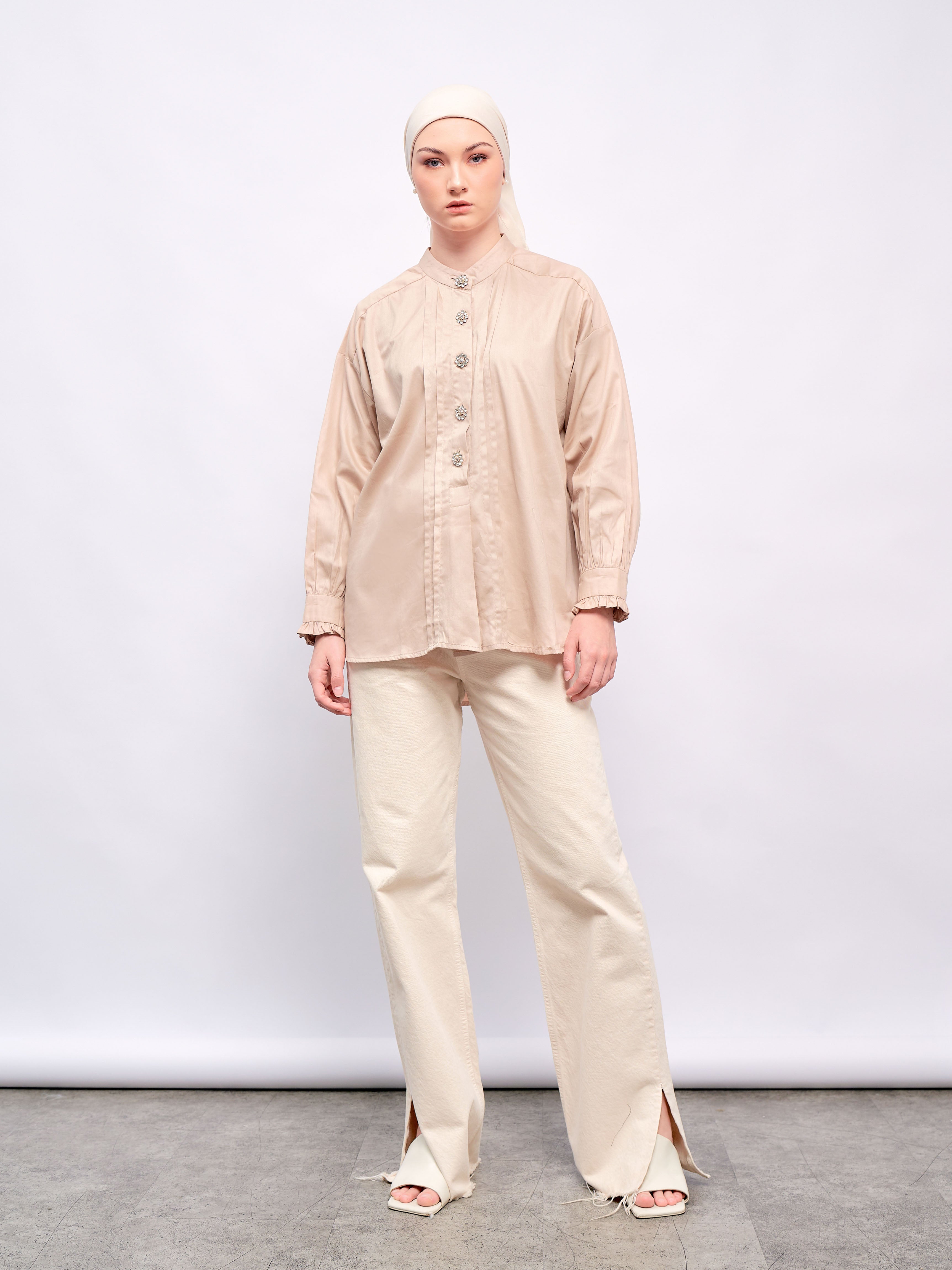 Zidney Shirt Beige