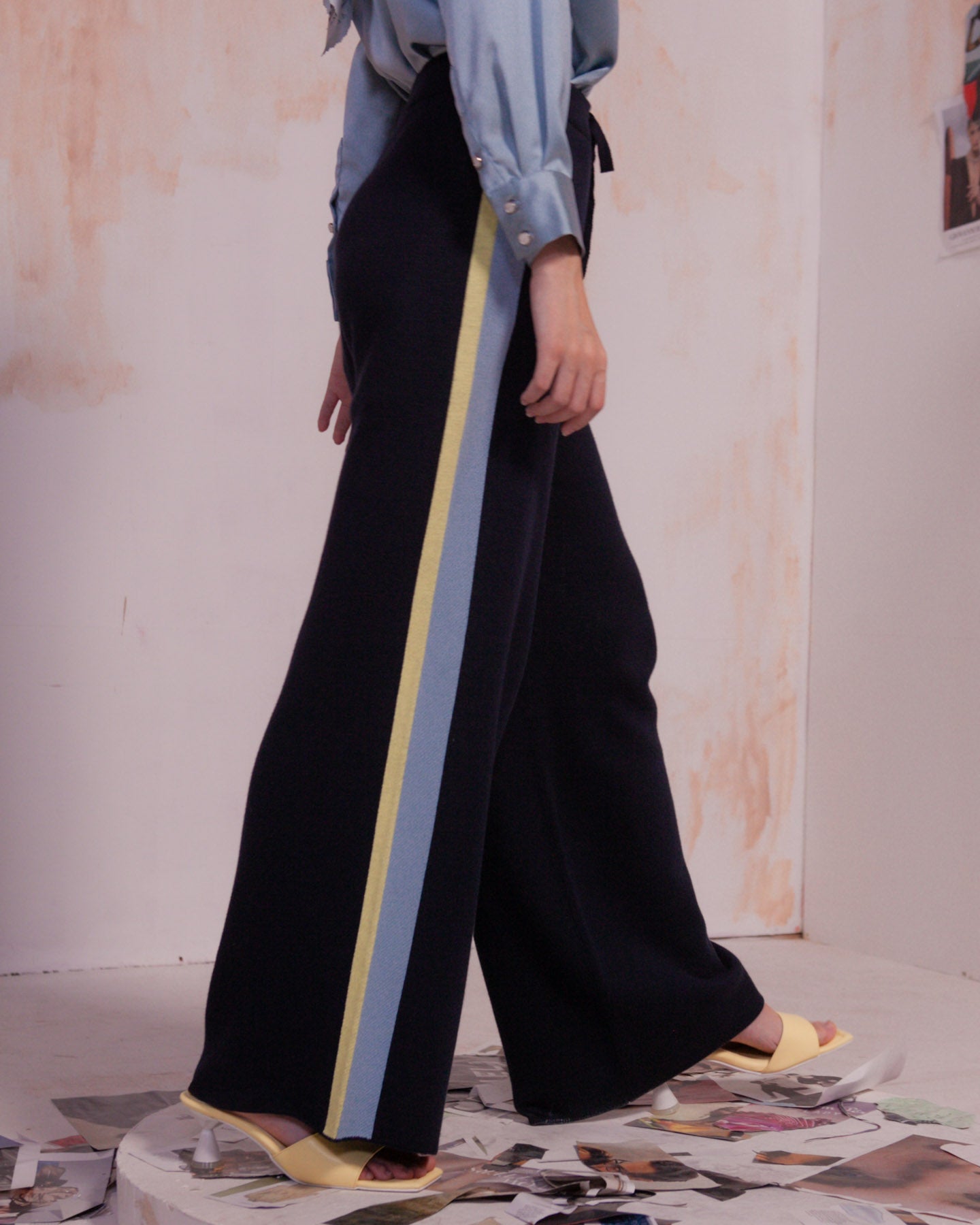 Sheya Knit Pants Navy