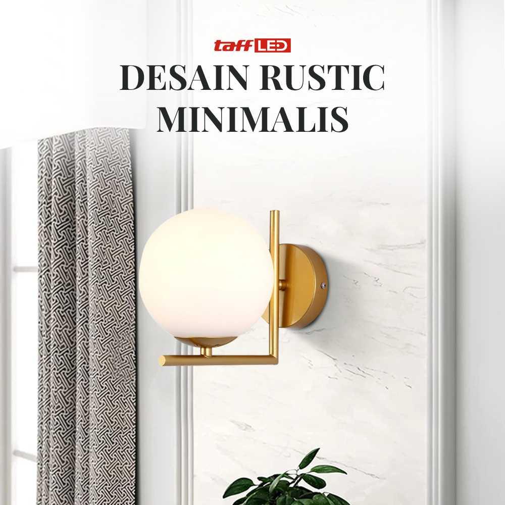 TaffLED Lampu Hias Dinding Nordic Wall Pencahayaan Elegan, Gaya Rustic Minimalis