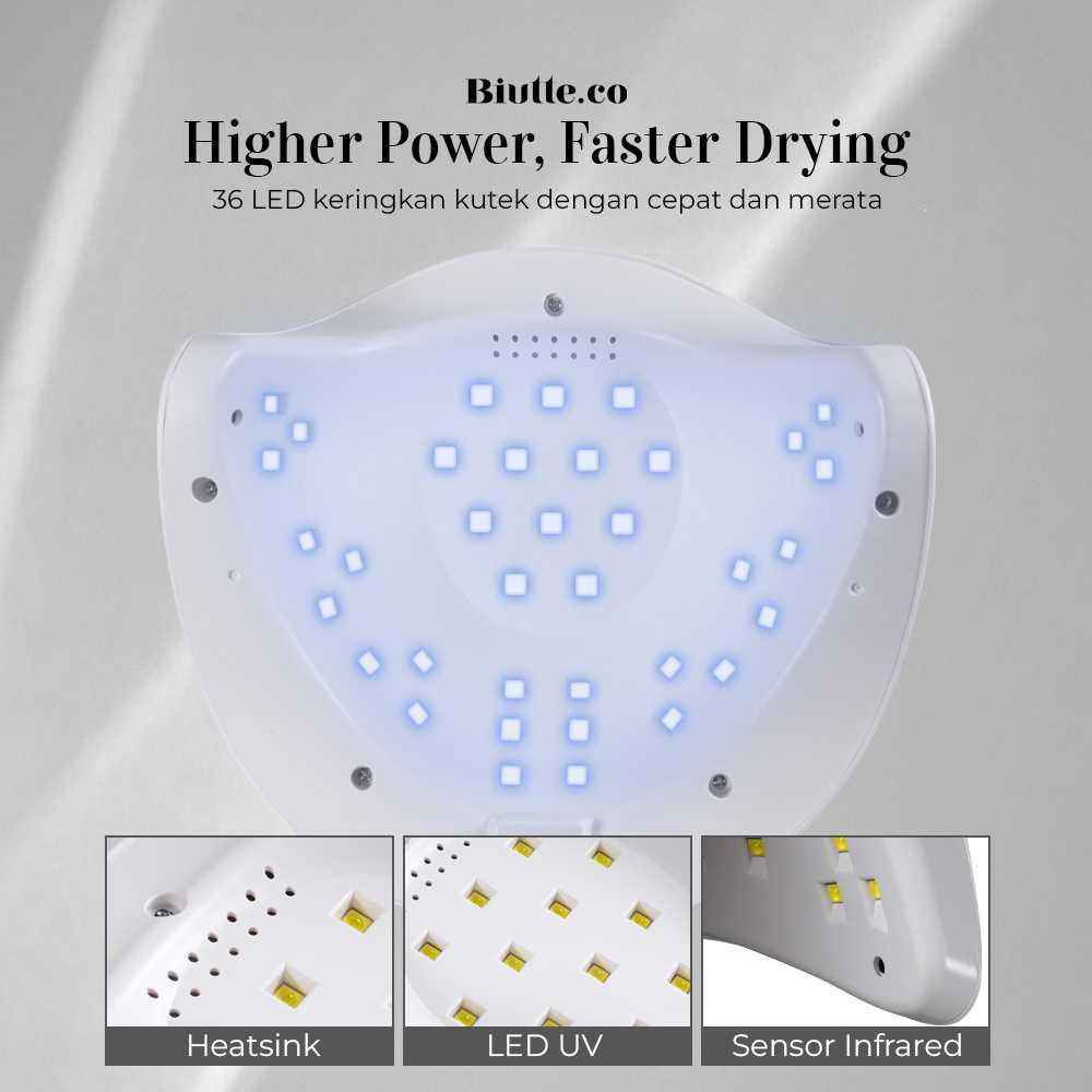 Biutte.co Pengering Kutek Kuku UV LED Nail Dryer 54W - SUN-X, Kering Cepat, Nail Art Praktis - Hemat Waktu dan Hasil Cantik