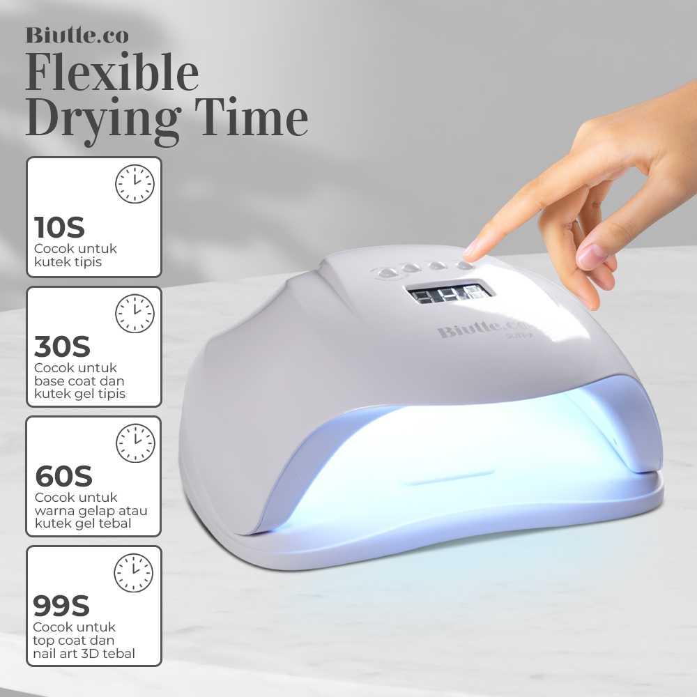 Biutte.co Pengering Kutek Kuku UV LED Nail Dryer 54W - SUN-X, Kering Cepat, Nail Art Praktis - Hemat Waktu dan Hasil Cantik