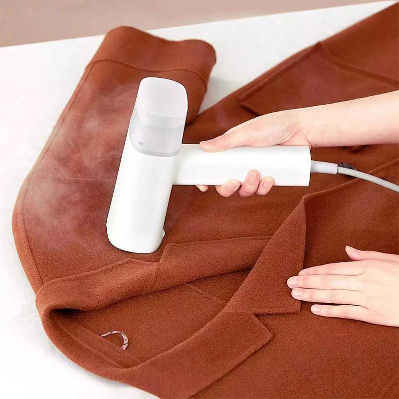 Zanjia Setrika Uap Genggam Handheld Steam Brush Iron 1200W Merapikan Pakaian dengan Mudah dan Cepat, Model Genggam Ergonomis