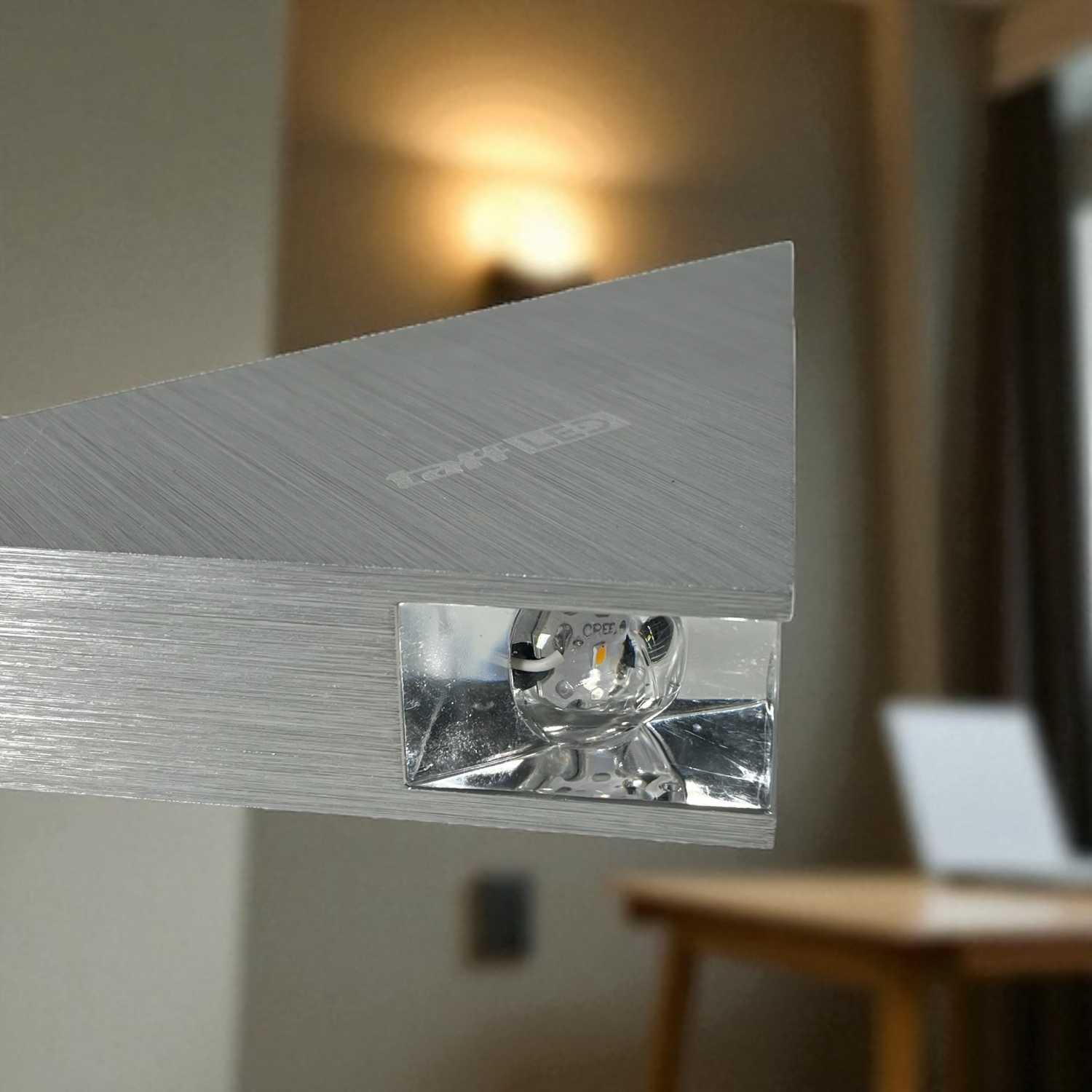 TaffLED Lampu Dinding Hias Rumah Modern Triangle Aluminium 3W Suasana Sejuk dan Menenangkan, Desain Mewah