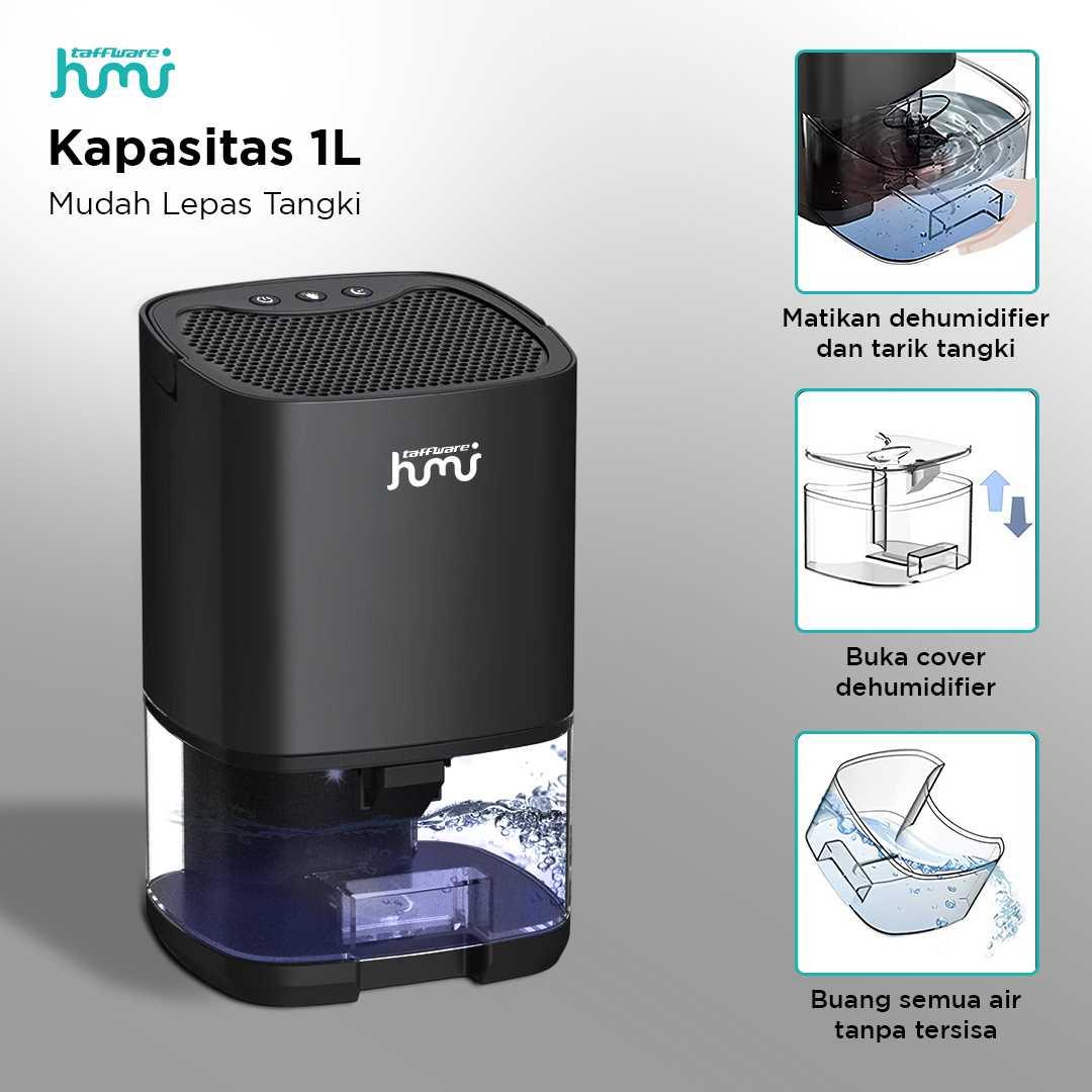 Taffware Dehumidifier HUMI 2in1 Kelembapan Stabil, Udara Bersih, Desain Portable